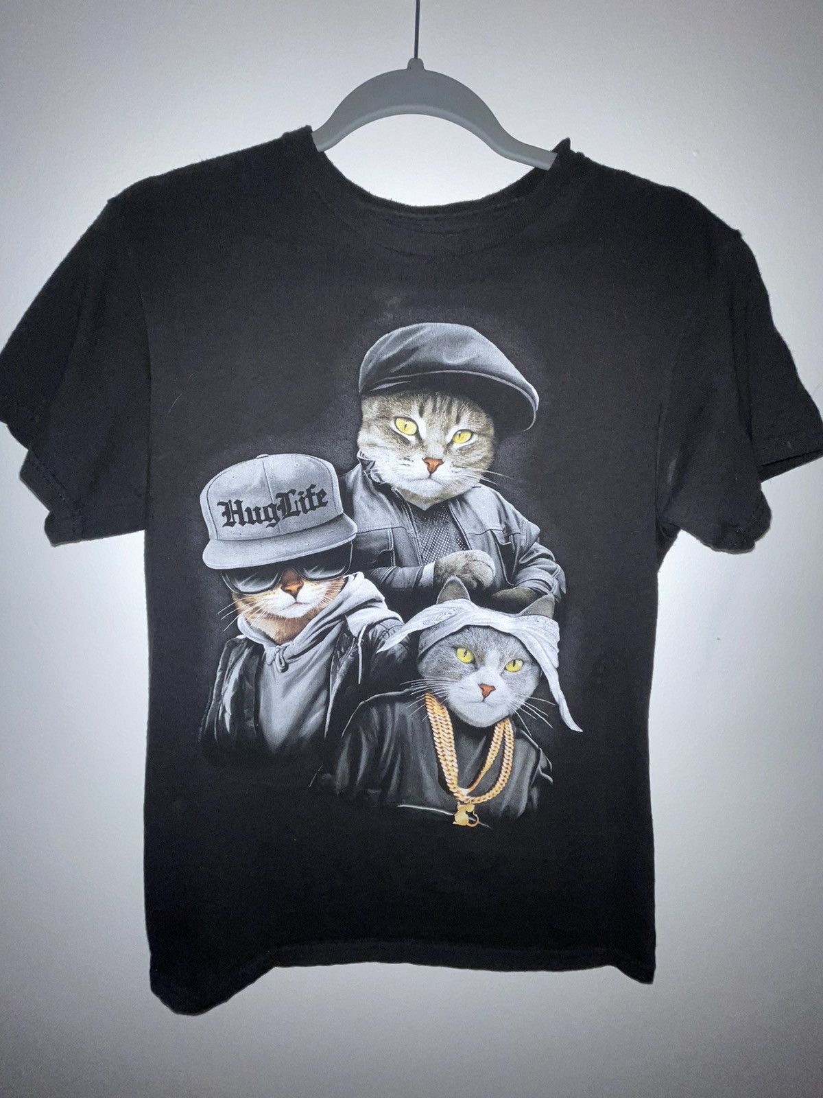 CAT'S PAW HUG LIFE funny cat tee🐱 Size US S / EU 44-46 / 1 - 1 Thumbnail