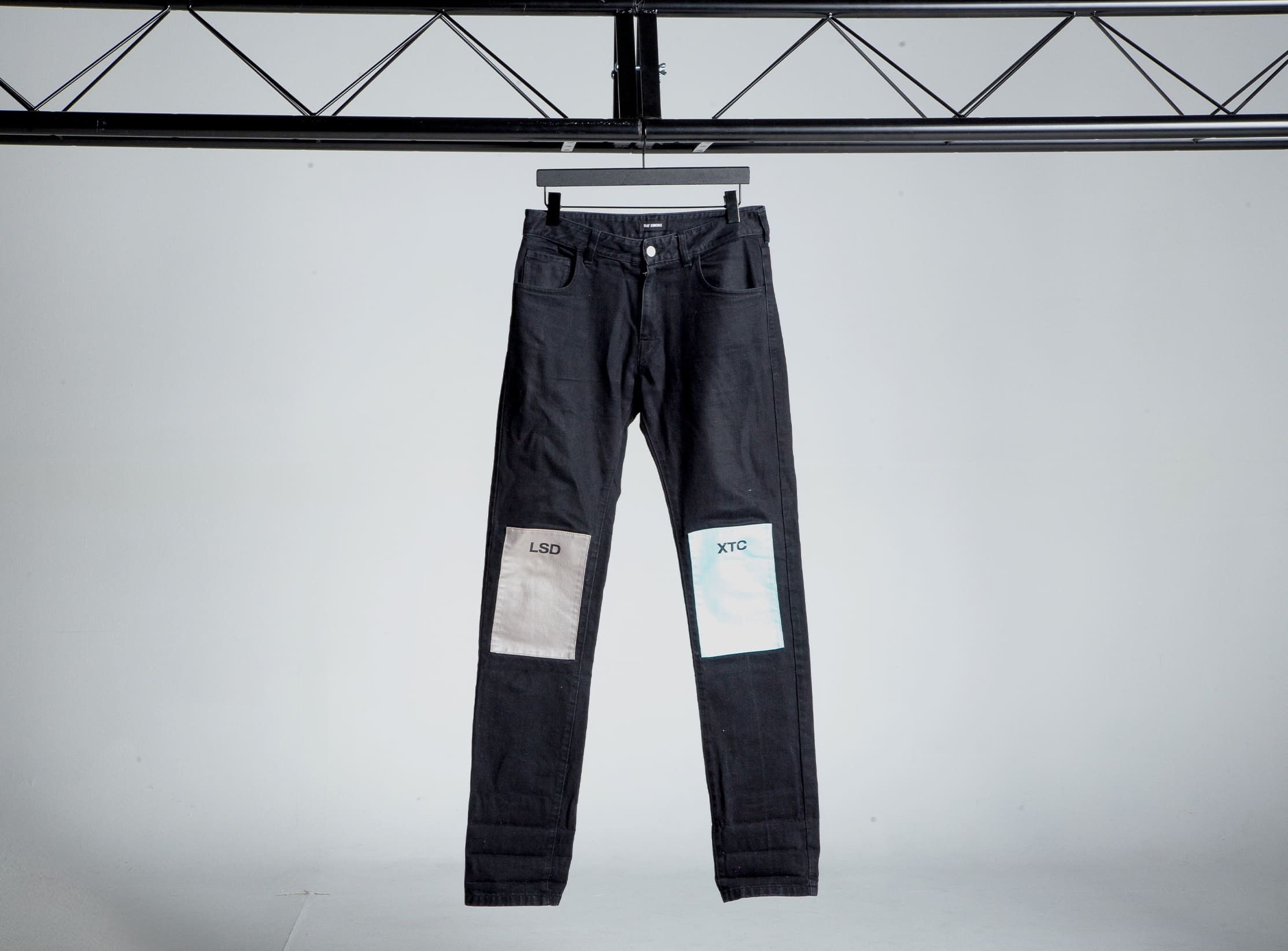 image of Raf Simons Fw18 "drugs" Lsd Xtc Pant in Black, Men's (Size 30)