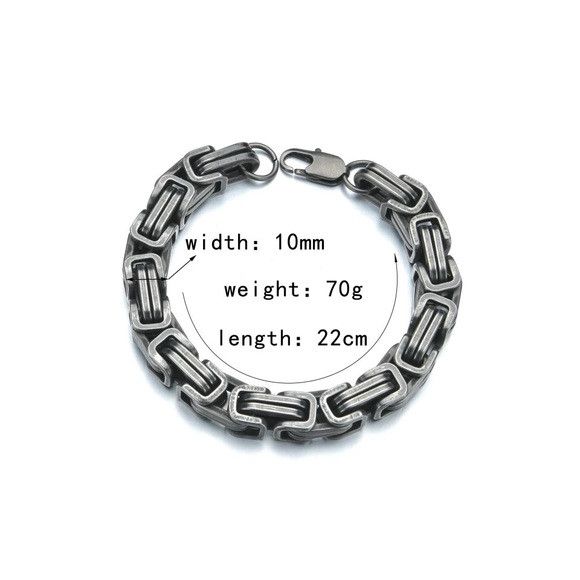Other 9mm Stainless Steel Vintage Necklace & Bracelet Set Size ONE SIZE - 6 Thumbnail
