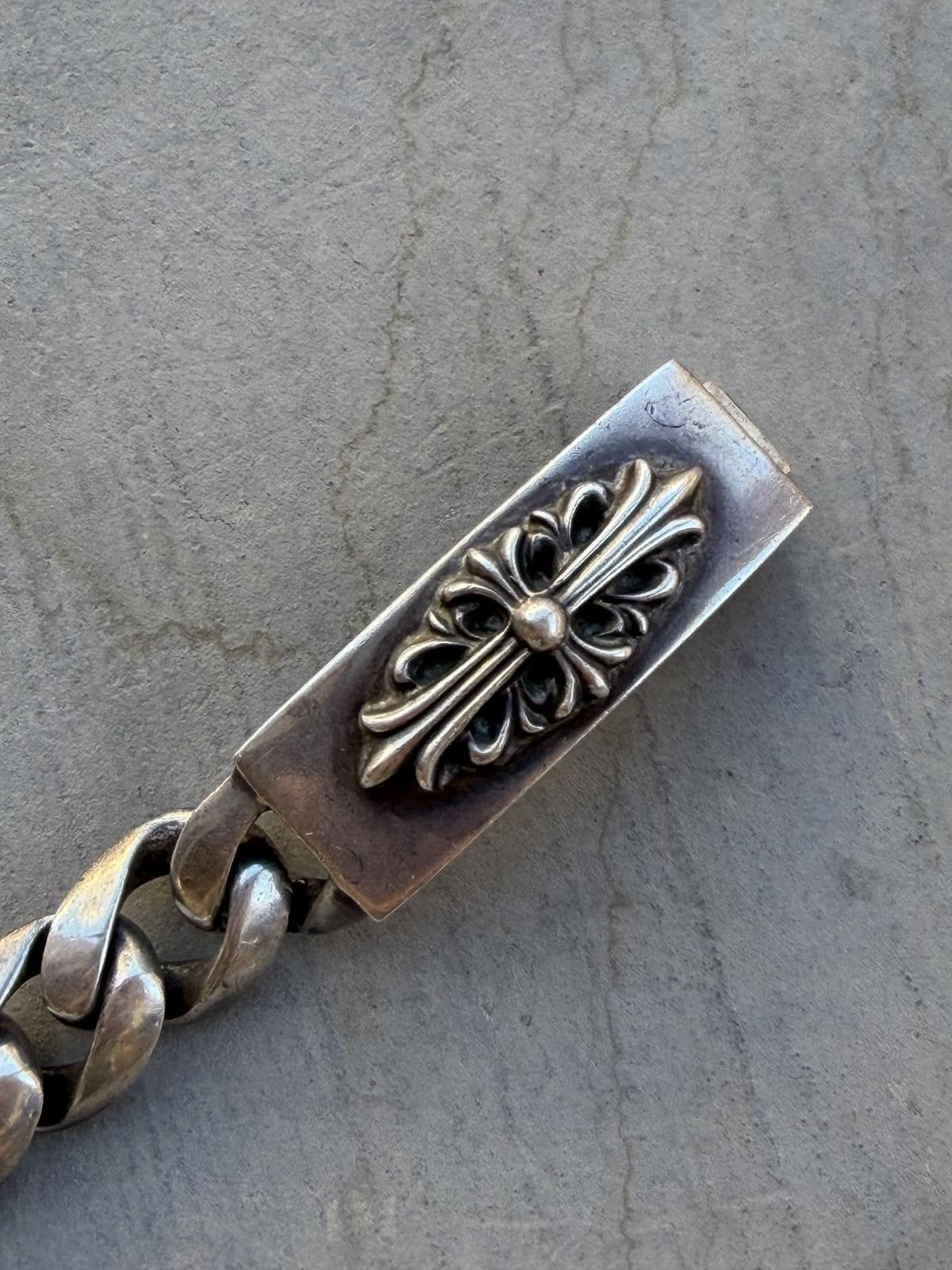 Chrome Hearts Chrome Hearts Floral ID Bracelet 13 Link Sterling Silver Size ONE SIZE - 2 Thumbnail