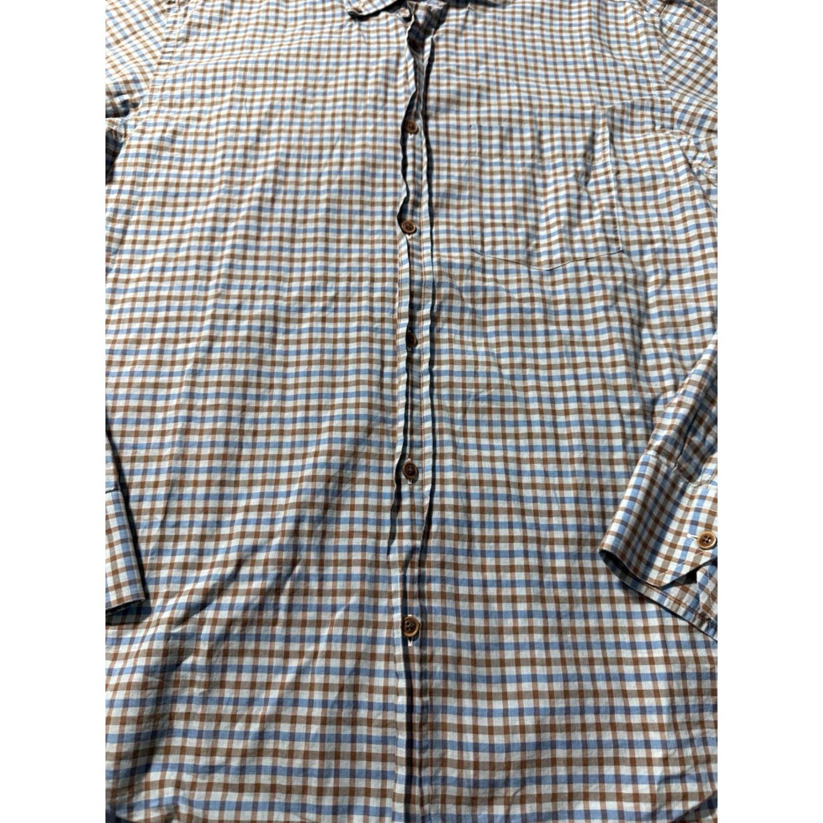 Vintage Maurizio Baldassari Shirt Mens XL Blue Plaid Button Down Italy Shirt Size US XL / EU 56 / 4 - 5 Thumbnail