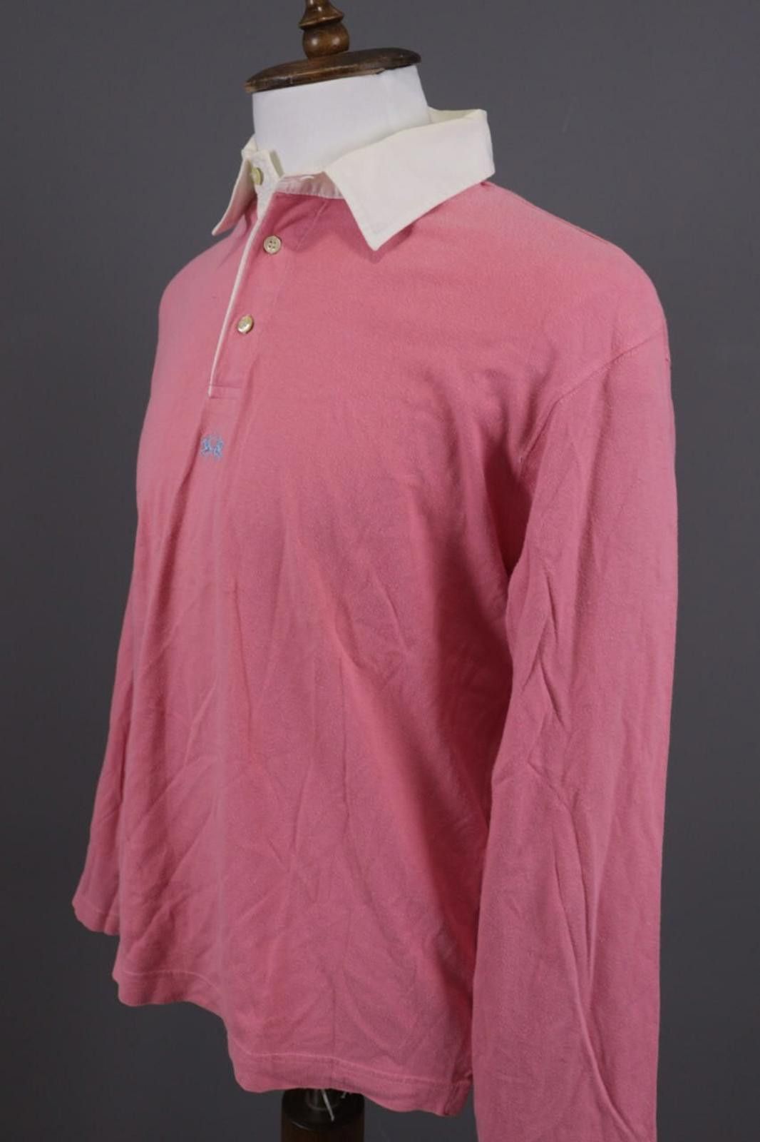 La Martina La Martina Pink Long Sleeve Polo Shirt Size L Size US L / EU 52-54 / 3 - 6 Thumbnail