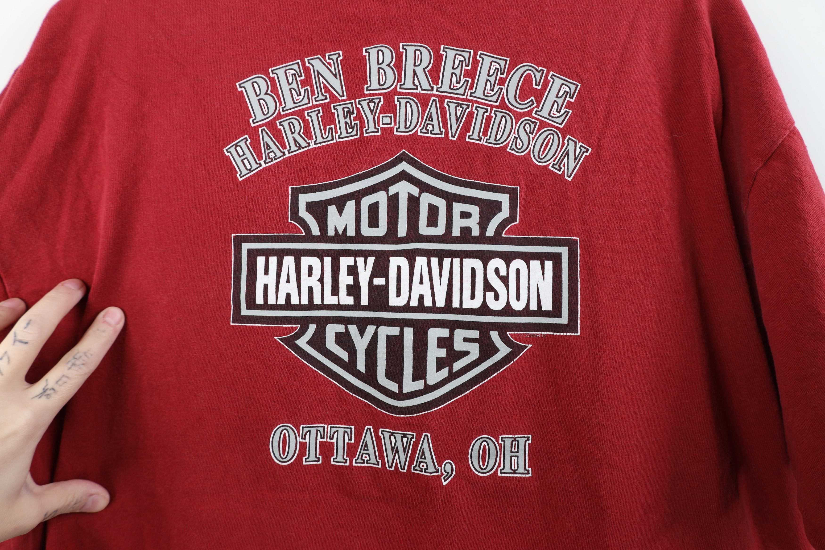 Harley Davidson Vintage Y2K 2001 Harley Davidson Steel Plate T-Shirt USA Size US XL / EU 56 / 4 - 13 Thumbnail