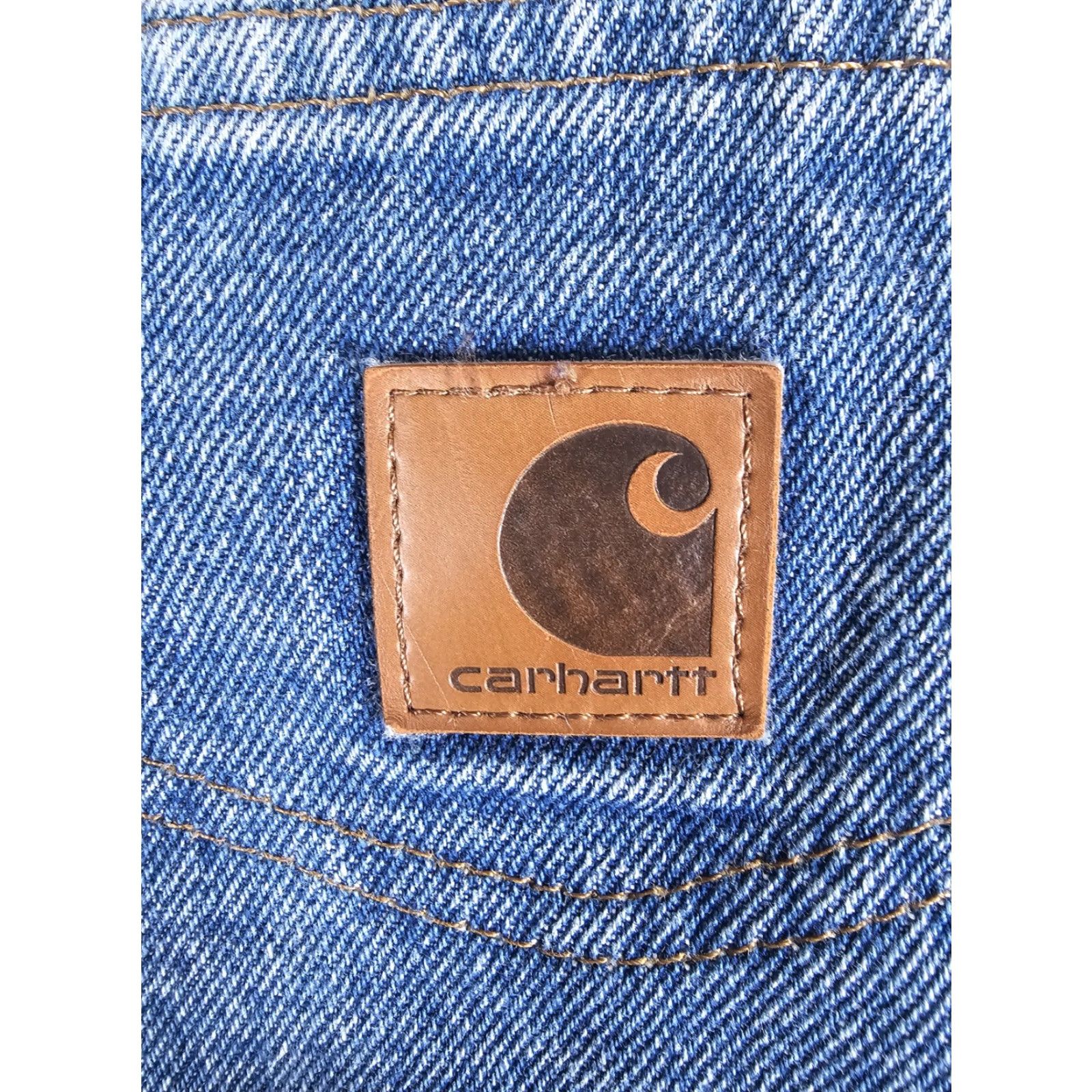 Carhartt VINTAGE Carhartt Jeans Blue Denim B17 DST Relaxed Fit Tapered Leg Workwear Mens Sz 50x30 Size US 34 / EU 50 - 3 Thumbnail