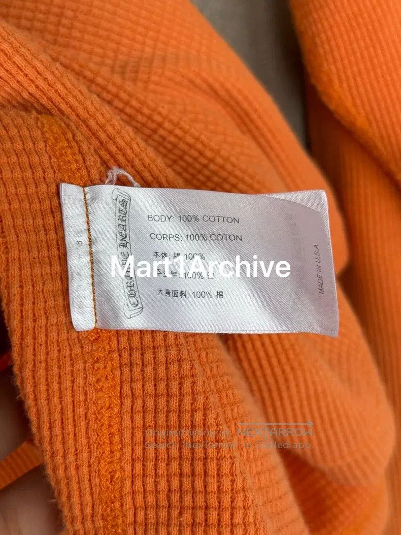 Chrome Hearts CHROME HEARTS Waffle orange long-sleeve Size US XXL / EU 58 / 5 - 7 Thumbnail