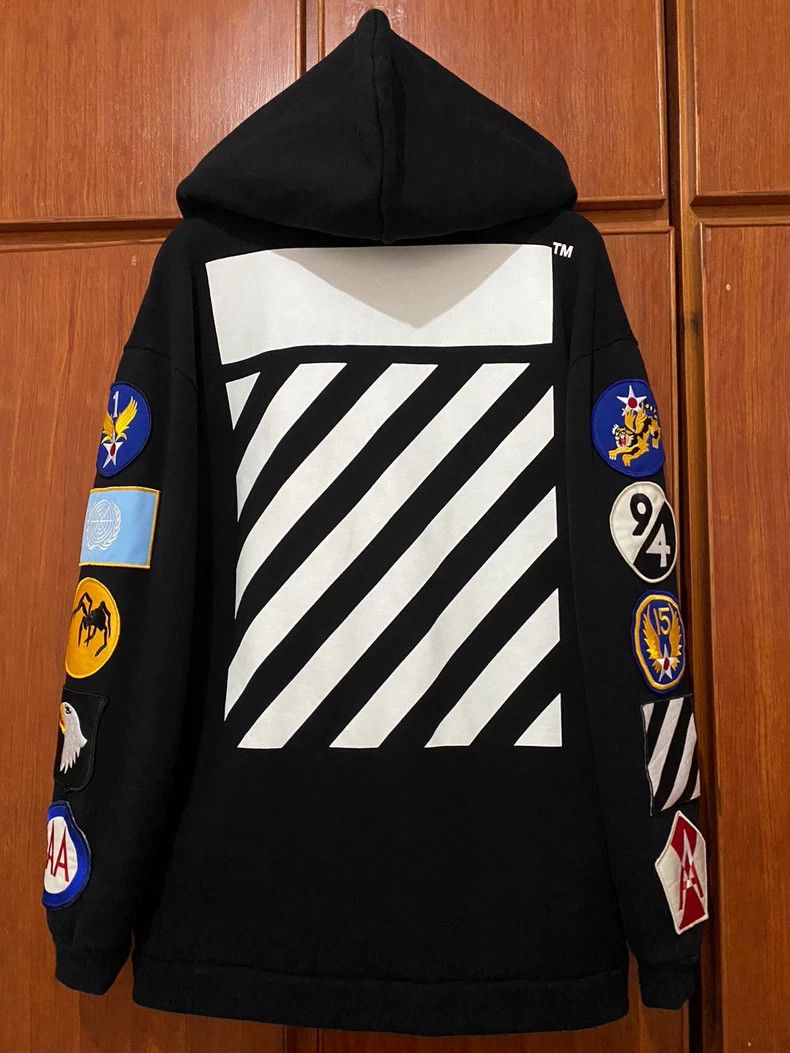 Balenciaga Off-White Badge Zip Hoodie Sweatshirt Size US XS / EU 42 / 0 - 1 Thumbnail