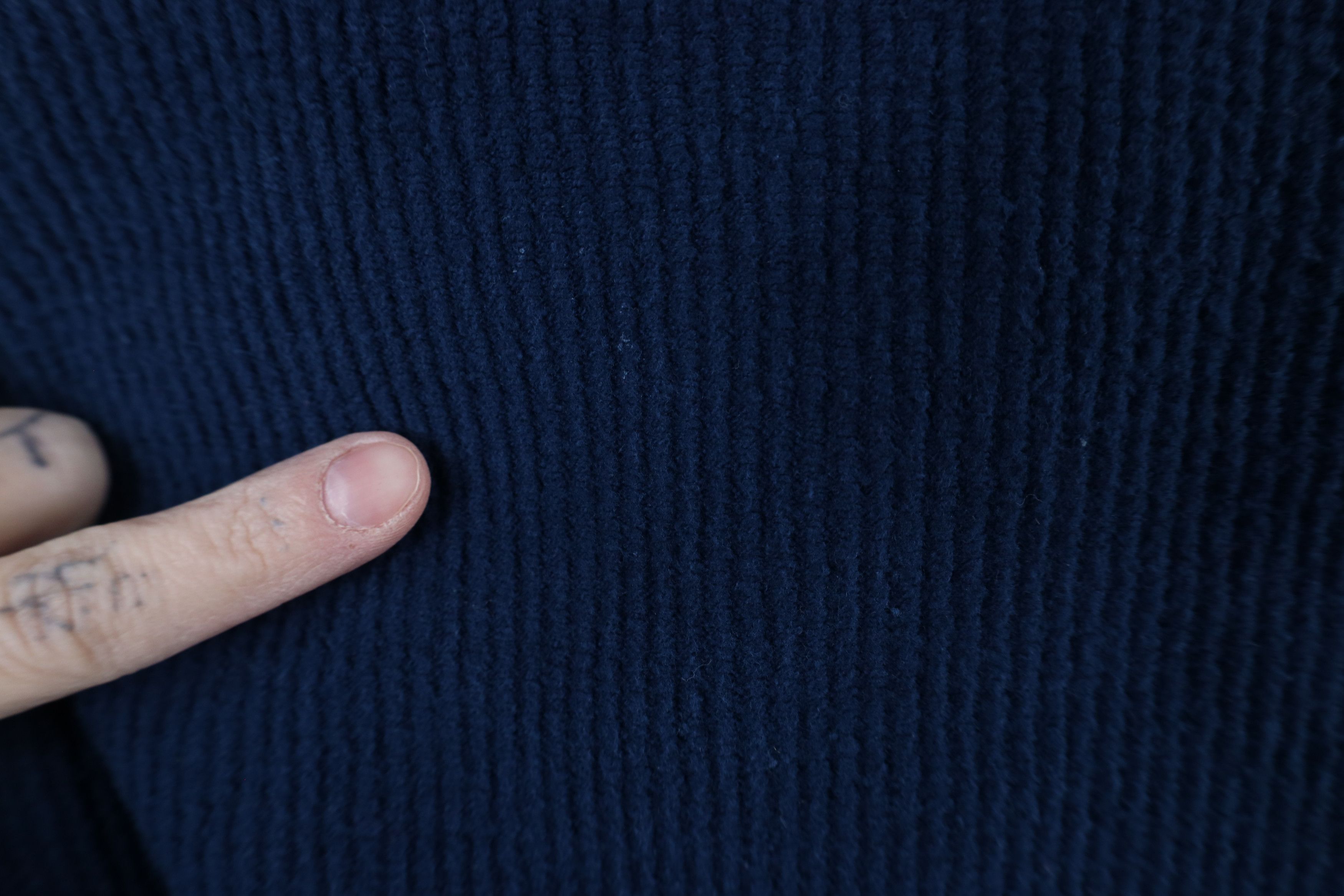 Vintage Vintage 90s Planet Hollywood Miami Ribbed Sweater Blue Size US L / EU 52-54 / 3 - 5 Thumbnail