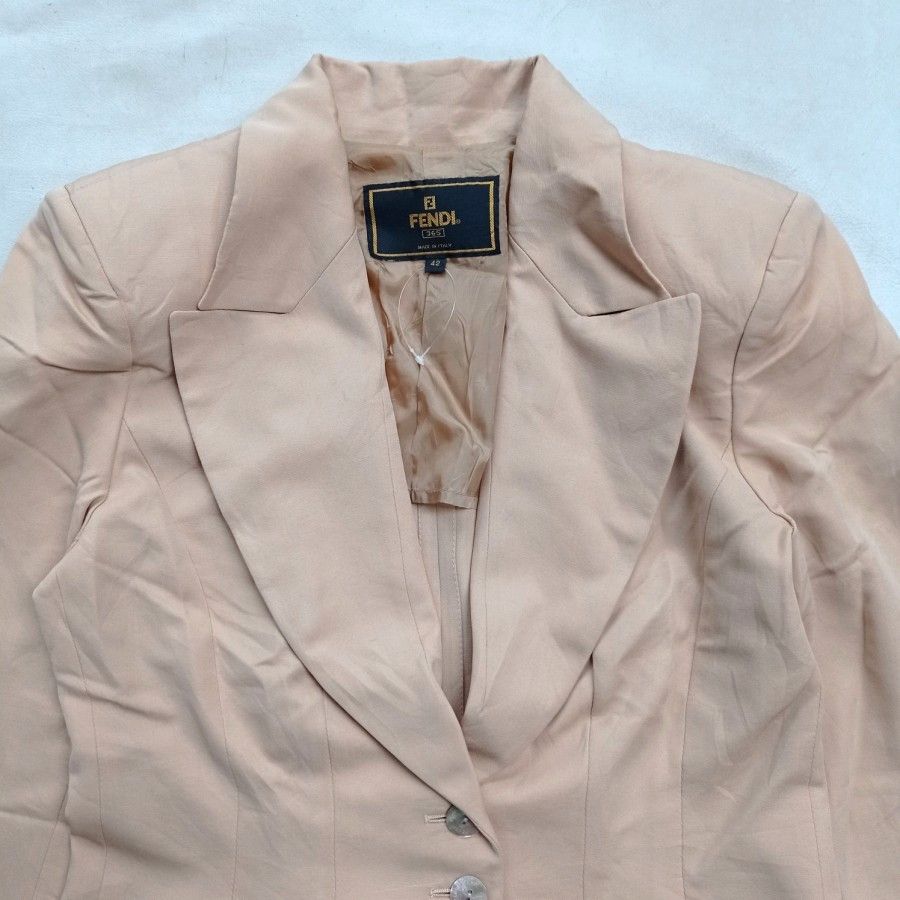 Fendi × Vintage fendi 365 made in italy bemberg rayon blazer Size M / US 6-8 / IT 42-44 - 4 Thumbnail