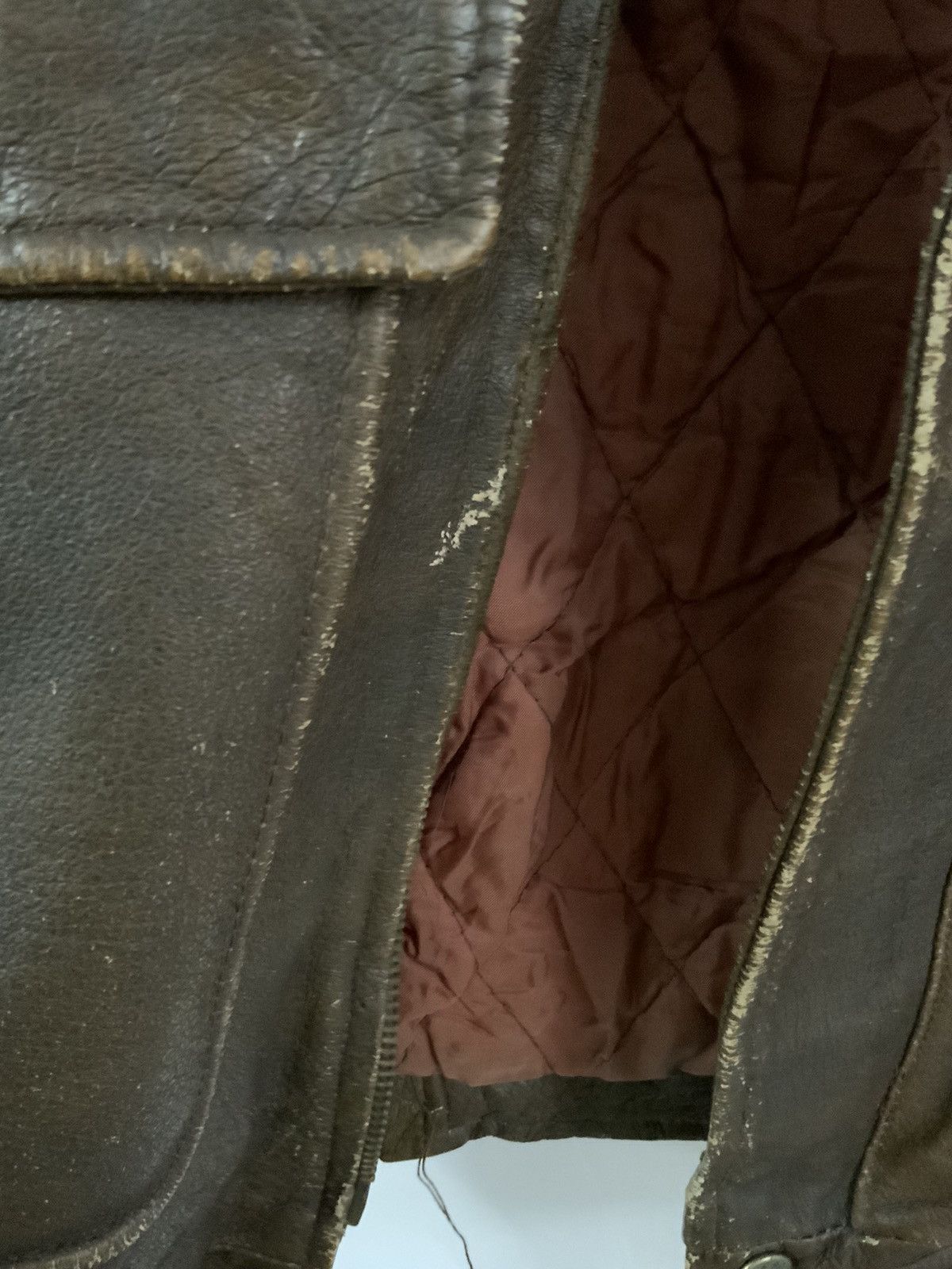Genuine Leather Vintage Brunati Genuine Leather Fade Jacket Size US L / EU 52-54 / 3 - 17 Thumbnail