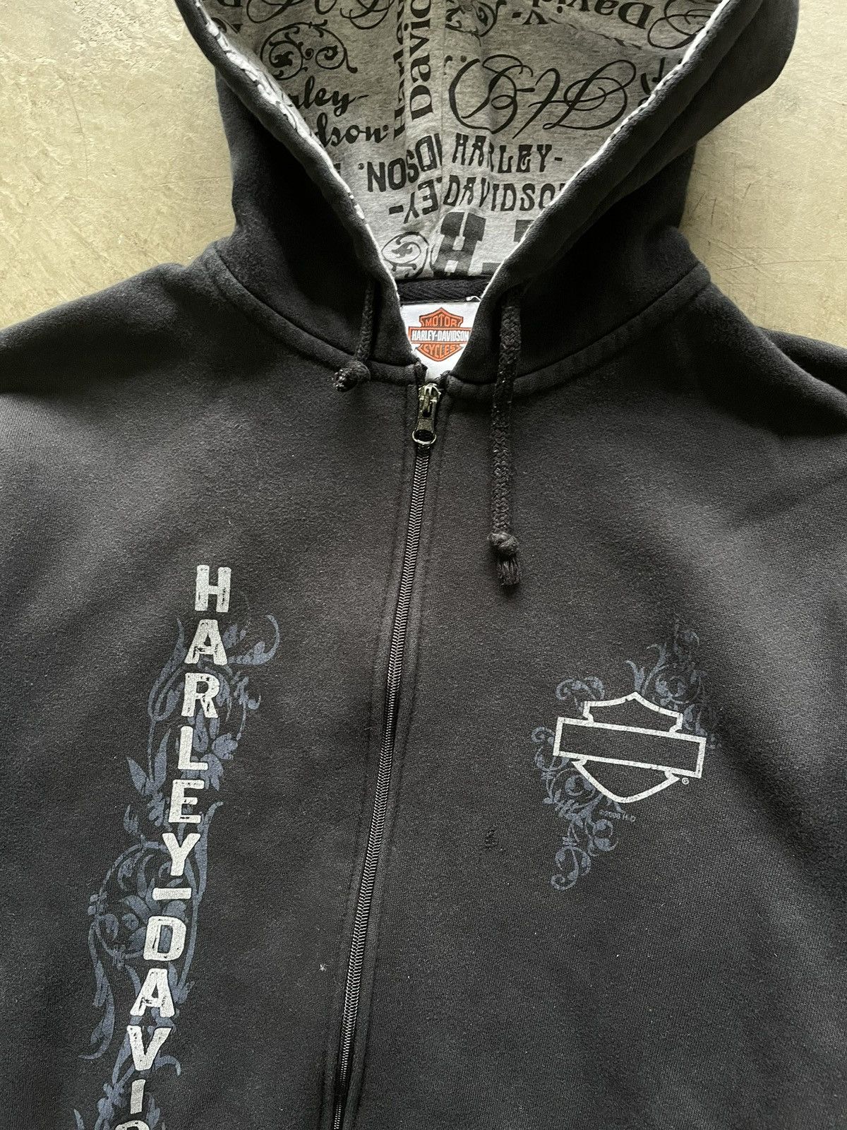 Harley Davidson × Vintage Harley Davidson Black Hoodie Size US M / EU 48-50 / 2 - 2 Thumbnail