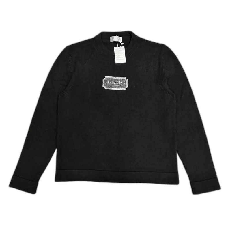 Dior Dior Black Logo Knit Sweater XL Size-2505 Size US XL / EU 56 / 4 - 1 Thumbnail