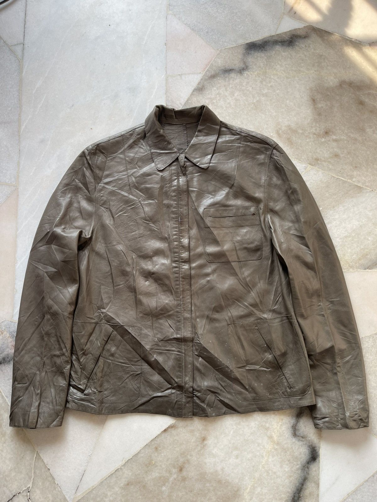 Designer Slyvie Schimmel Lamb Leather Jacket Size US XS / EU 42 / 0 - 12 Thumbnail