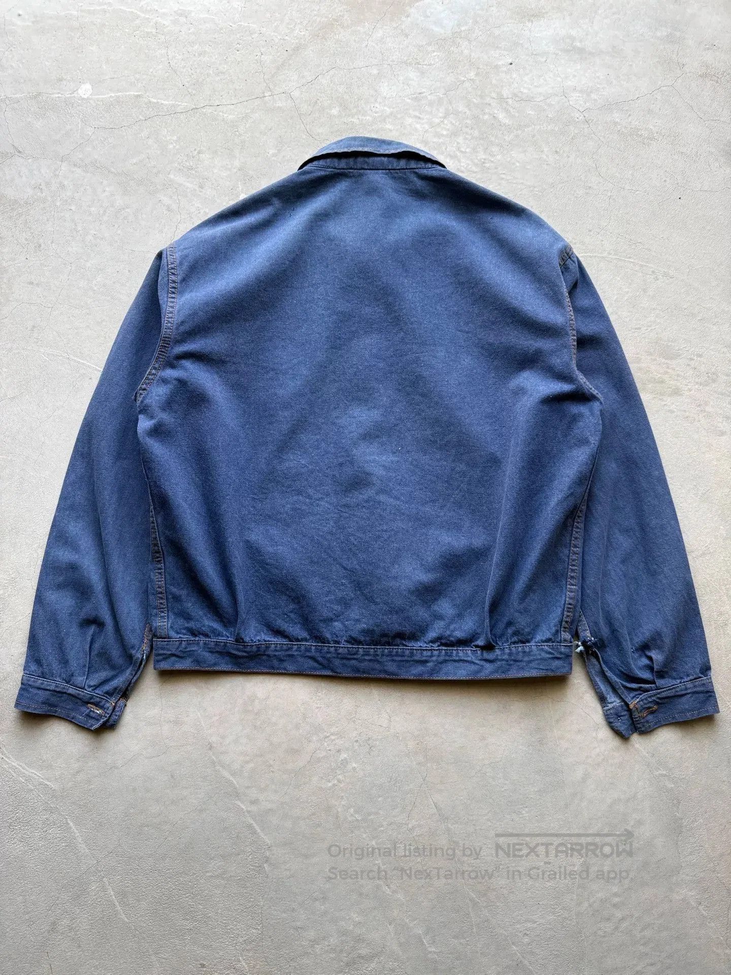 Vintage Vintage 60s Italian Denim Work Jacket. Size US L / EU 52-54 / 3 - 6 Thumbnail
