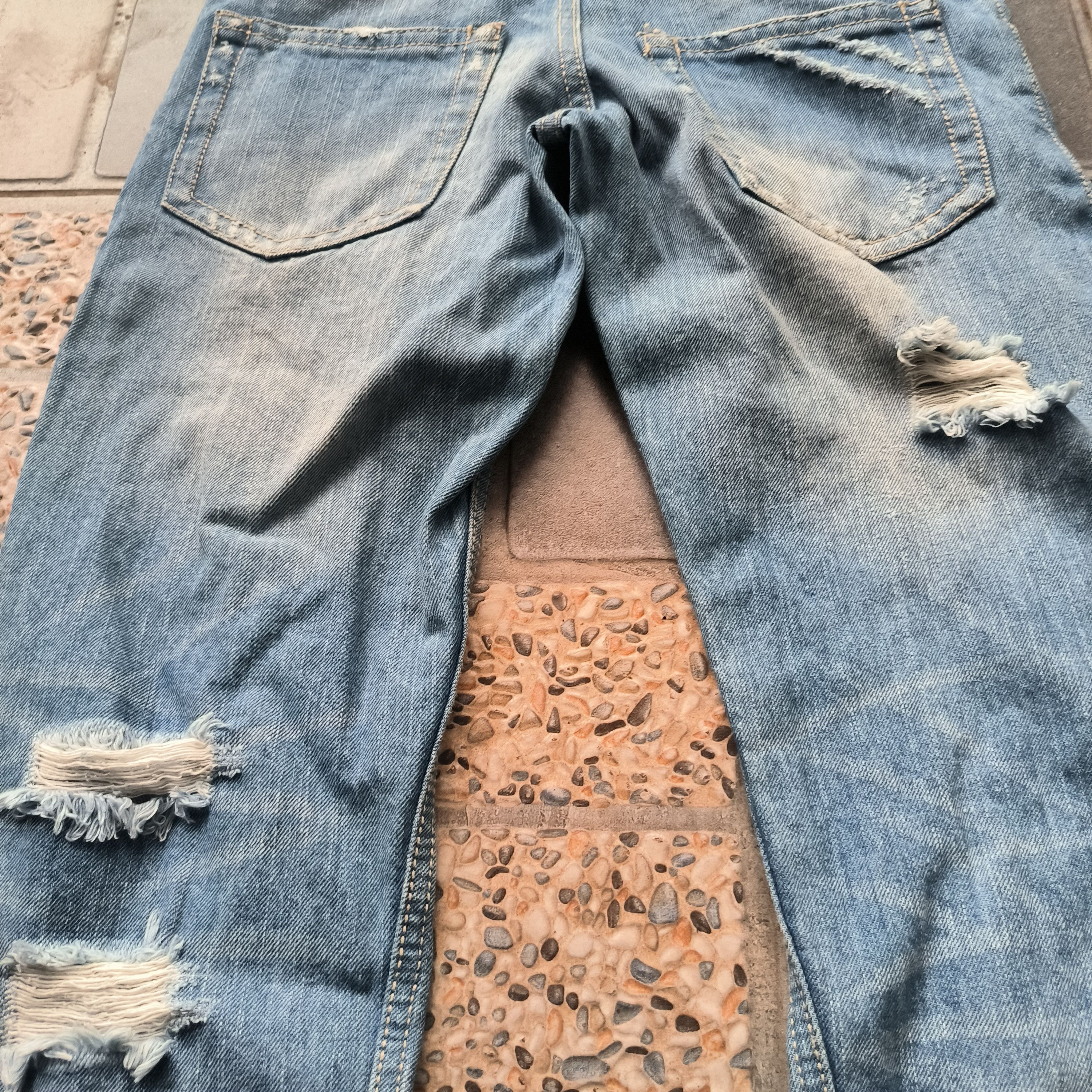 Japanese Brand one way japan distressed jeans Size US 30 / EU 46 - 7 Thumbnail