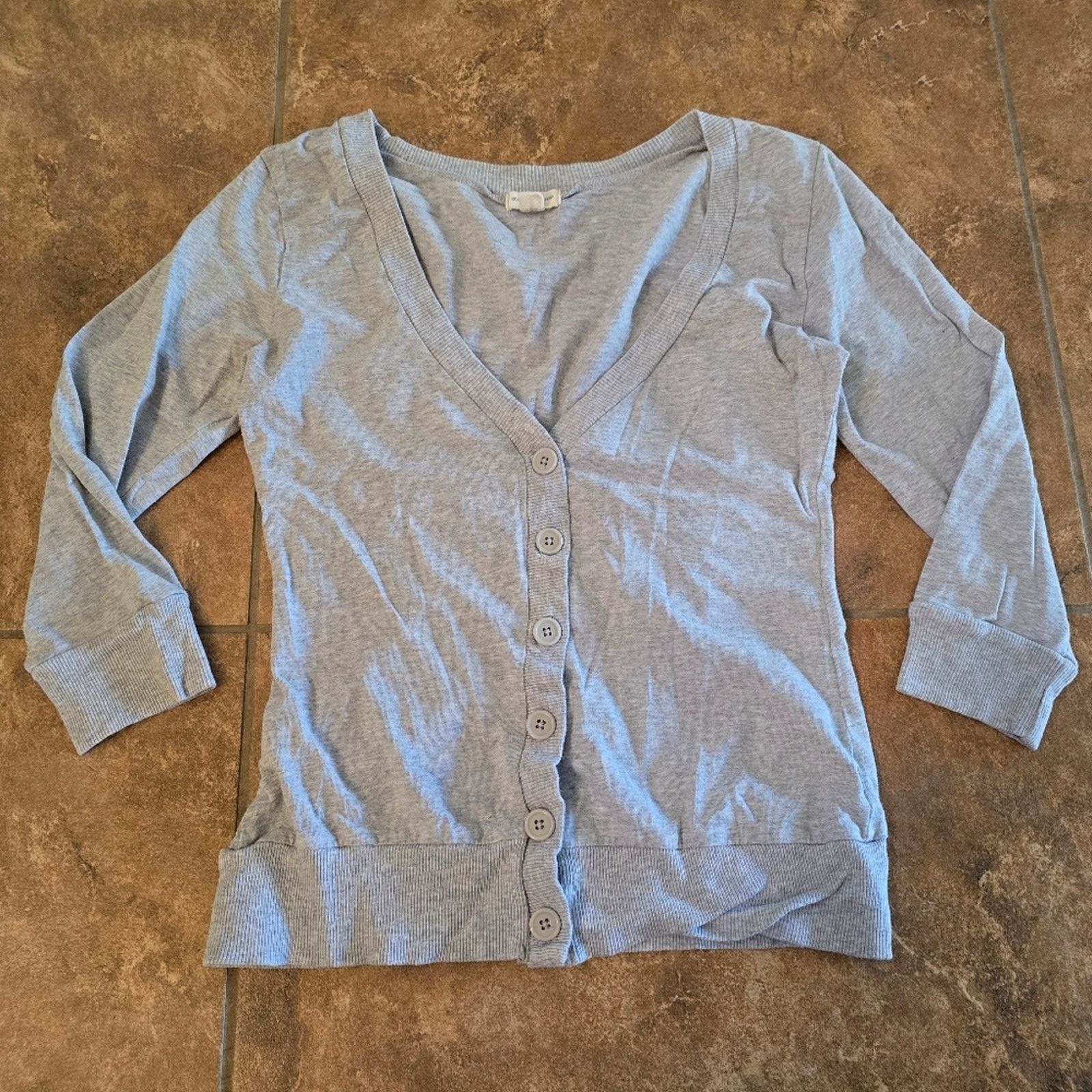 Other Light Grey | ZENANA OUTFITTERS | Button Down Cardigan Size L / US 10 / IT 46 - 1 Thumbnail