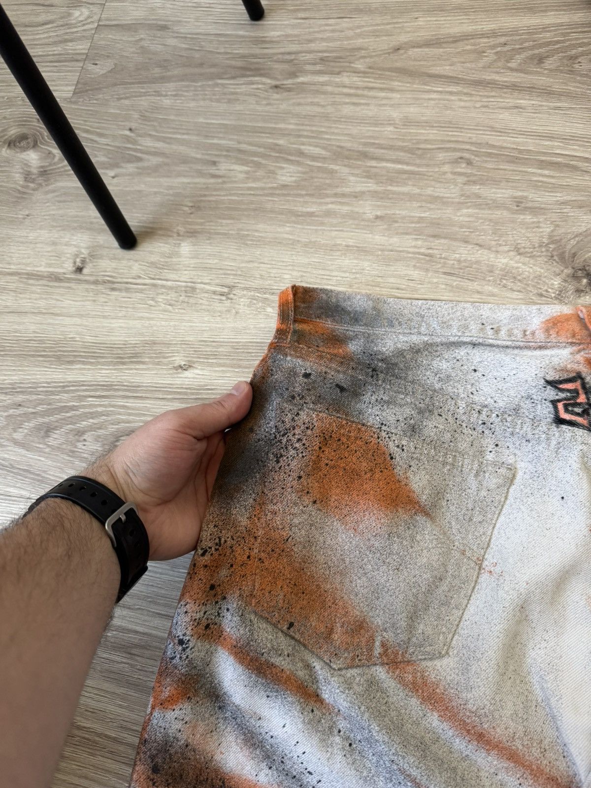 Levi's Vintage Y2K Custom Levi’s 501 Crazy Painted Denim Jeans Size US 36 / EU 52 - 8 Thumbnail