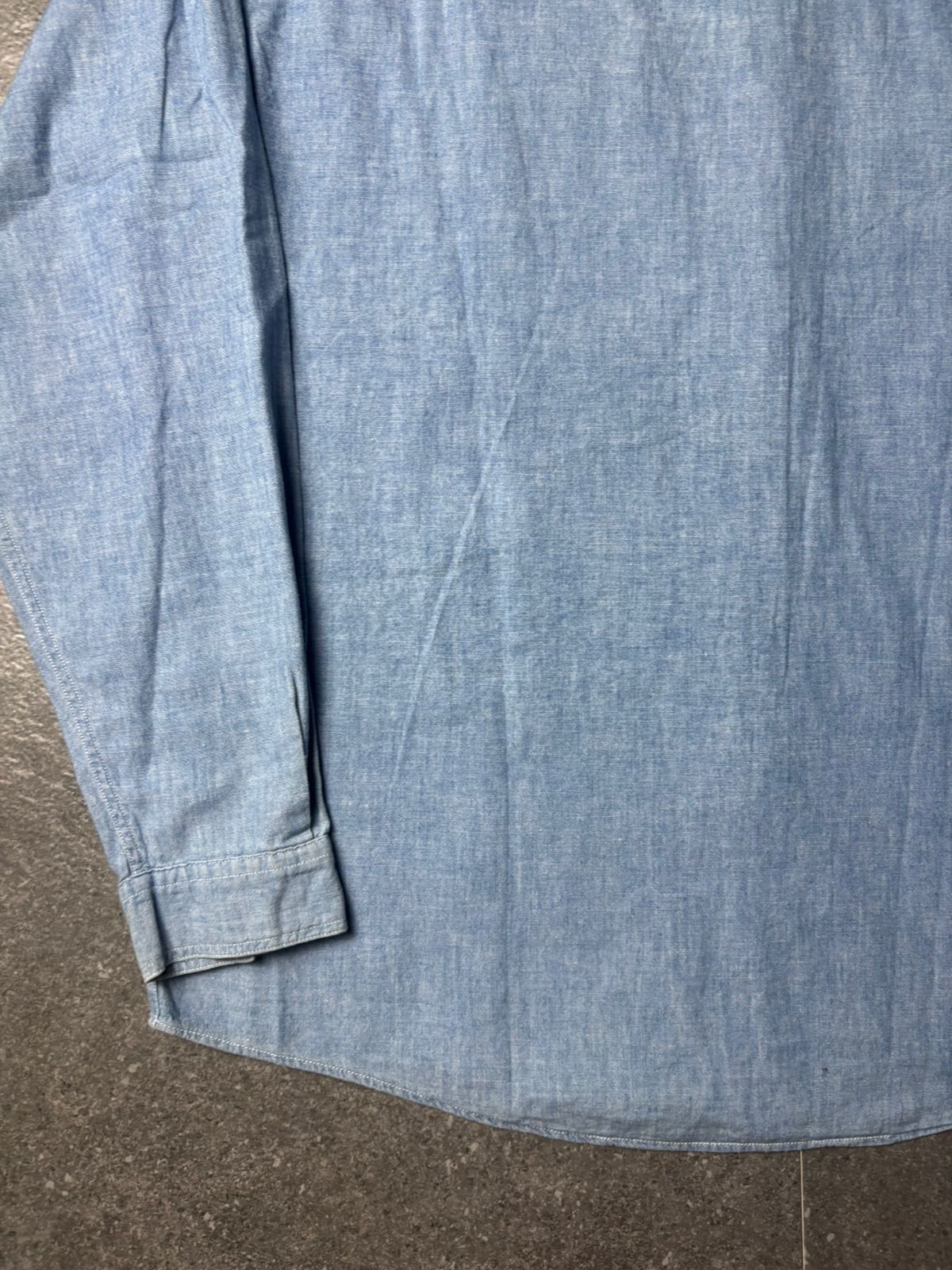 Giorgio Armani 1990s Armani Jeans Giorgio Armani Blue Chambray Shirt Size US L / EU 52-54 / 3 - 13 Thumbnail