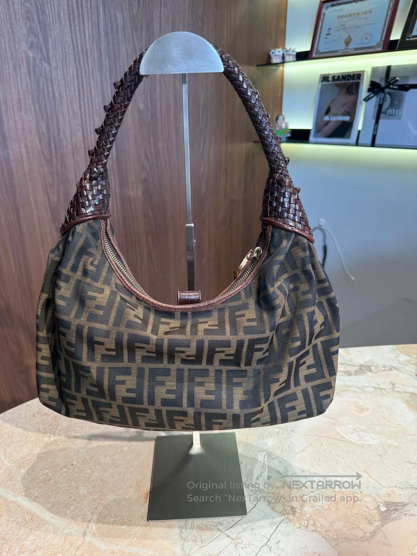 Fendi Fendi Vintage Monogram Half-Moon Underarm Bag. Size ONE SIZE - 1 Thumbnail