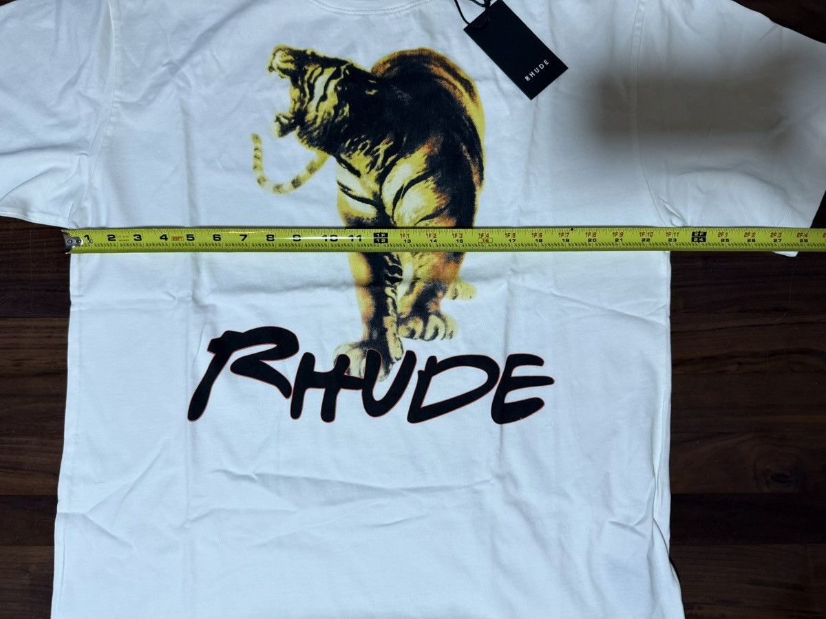 Rhude RHUDE TIGER TEE VINTAGE WHITE Size XL T-Shirt Jersey Graphic Size US XL / EU 56 / 4 - 5 Thumbnail