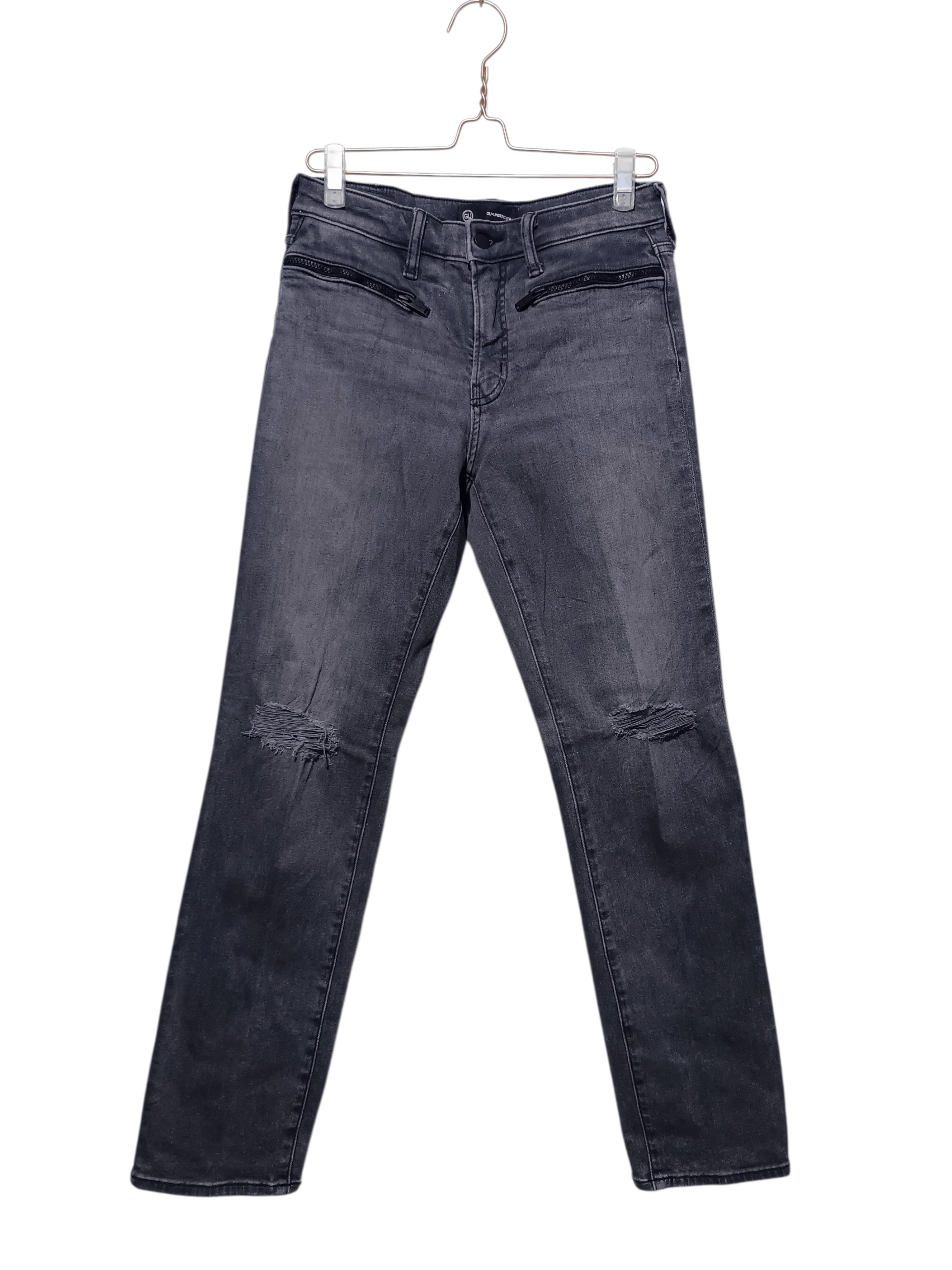 GU × Undercover GU x Undercover Ripped Stretch Denim Size US 29 - 1 Thumbnail