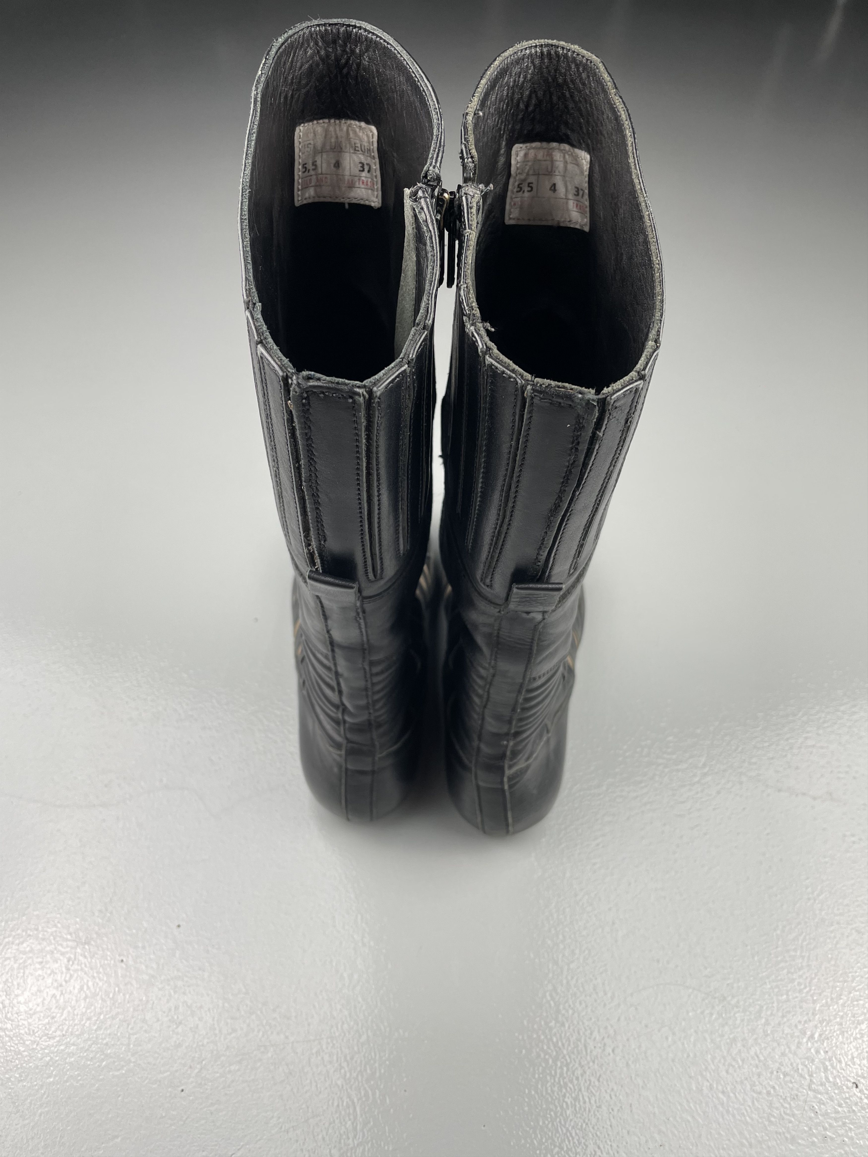 Walter Van Beirendonck vintage Walter Van Beirendonck W.&L.T. - leather biker boots Size US 7 / IT 37 - 6 Thumbnail