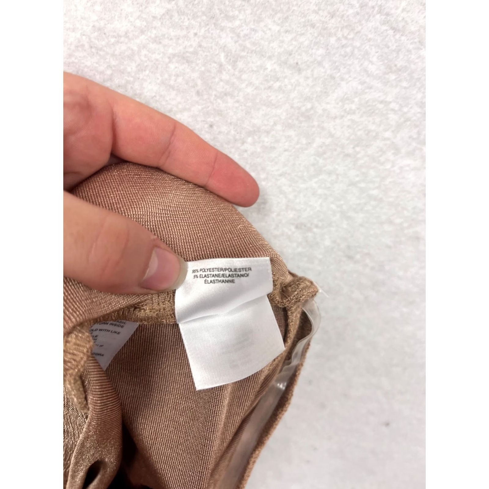 Esprit Esprit Dress Pants Wide-Leg L Brown Womens Pants Large Regular Polyester Elastane Satin All Season Tags Attached Uniform Dress Pants Women Mens? Size 36" / US 14 / IT 50 - 4 Thumbnail