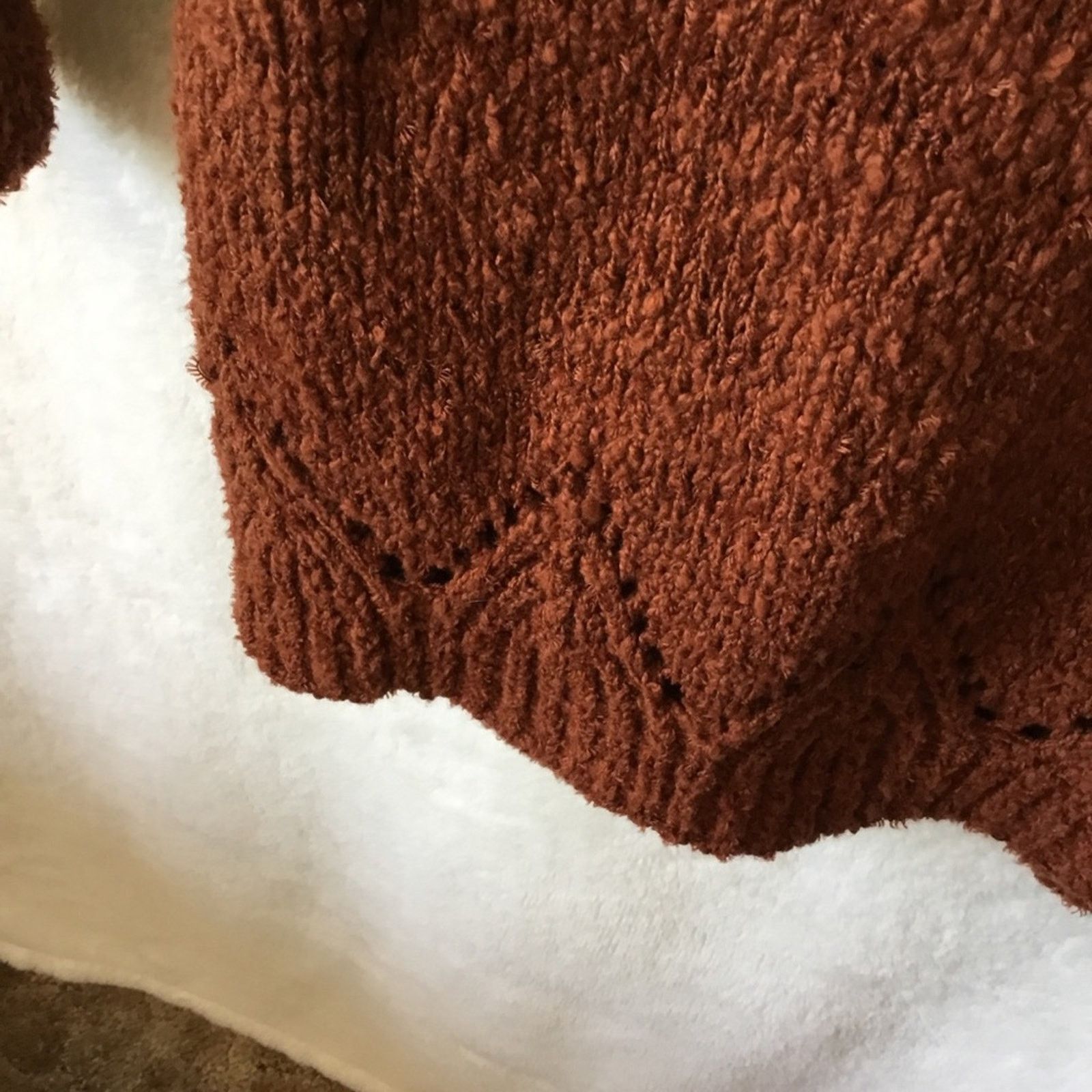 Anthropologie Anthropologie Cedar Pilcro Pointelle Tunic Sweater Size XS / US 0-2 / IT 36-38 - 9 Thumbnail
