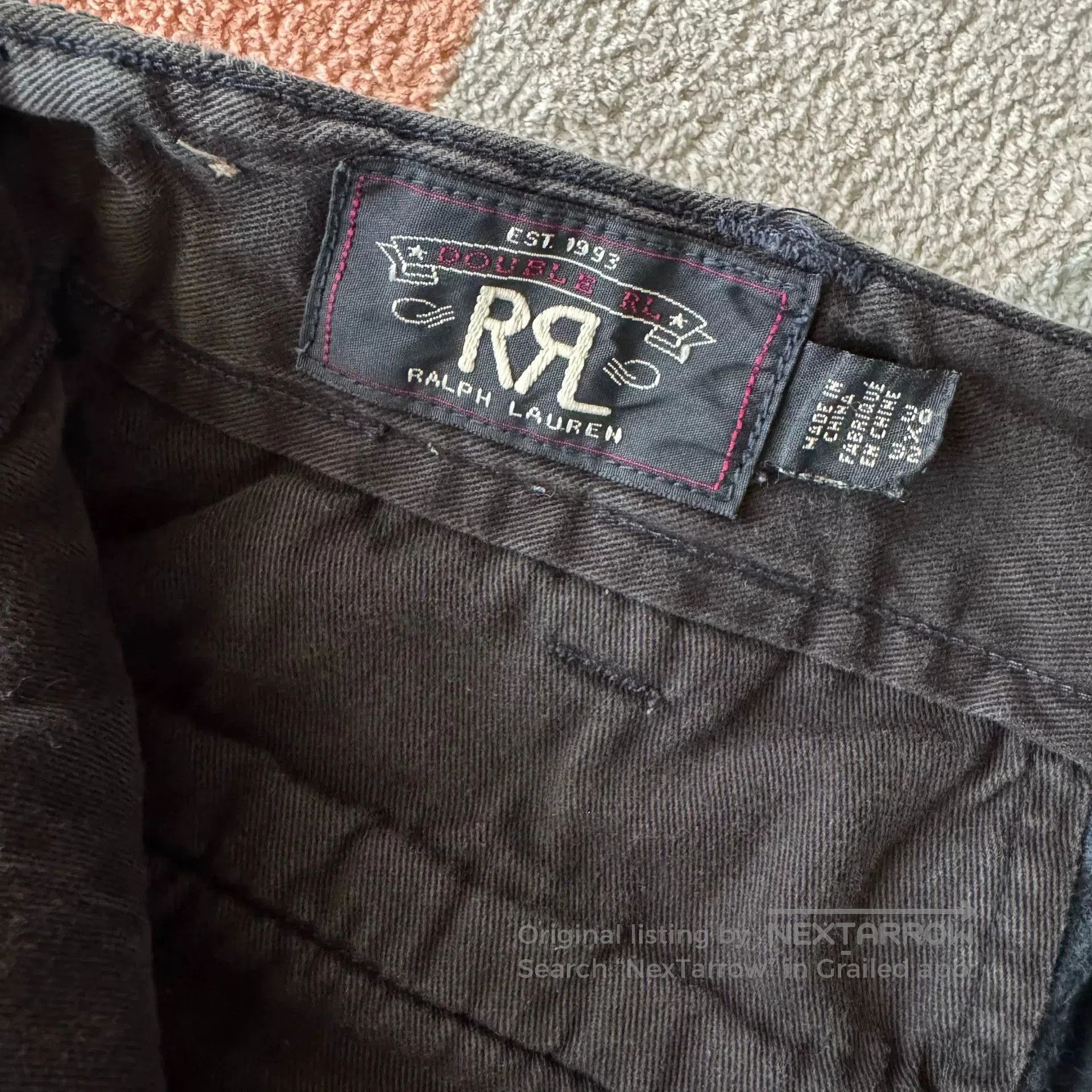 RRL Ralph Lauren RRL Indigo Dyed Corduroy Pants. Size US 30 / EU 46 - 8 Thumbnail