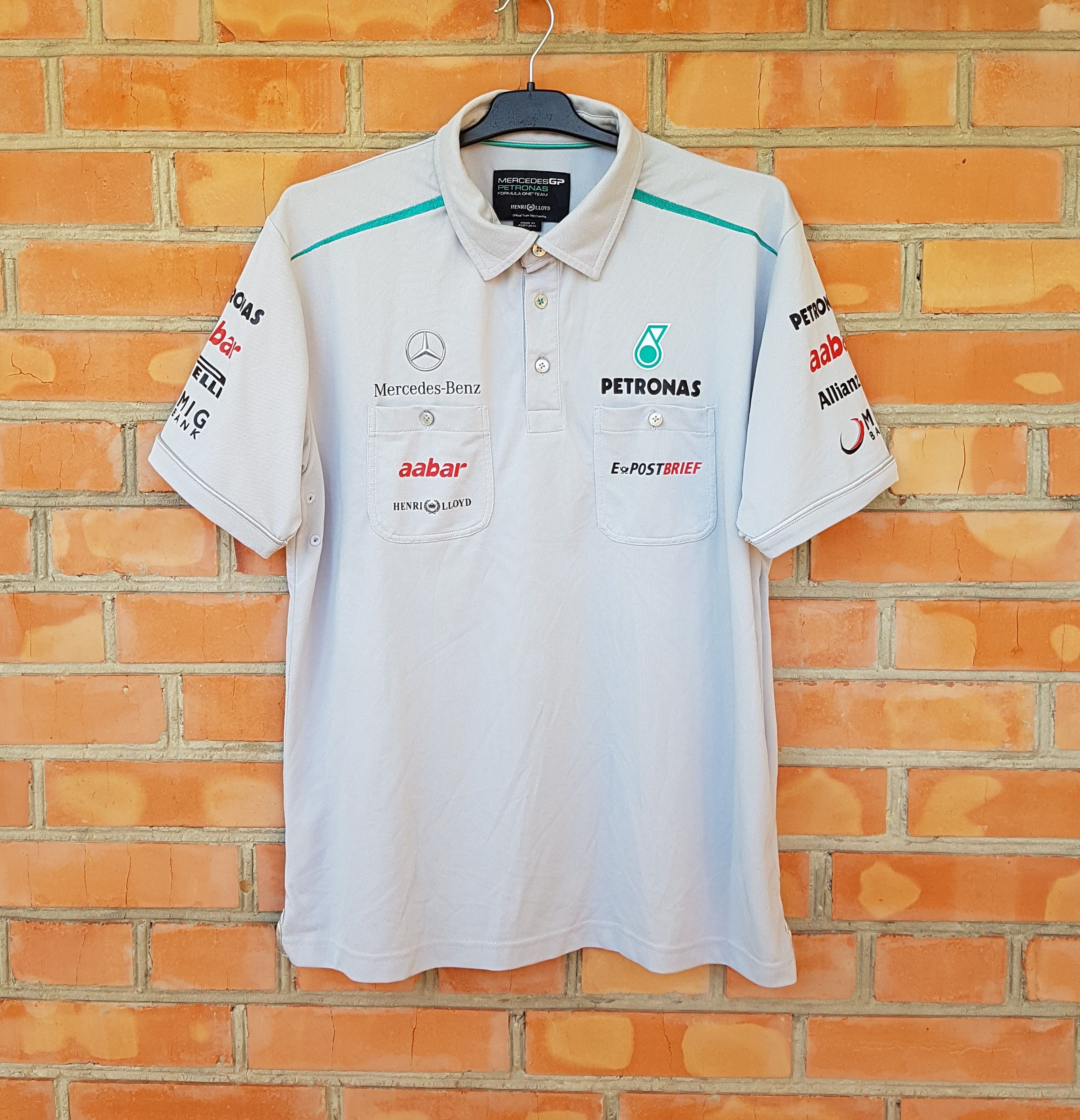 Henri Lloyd Mercedes GP Formula One Petronas Henri LLoyd Polo F1 Size US L / EU 52-54 / 3 - 1 Thumbnail