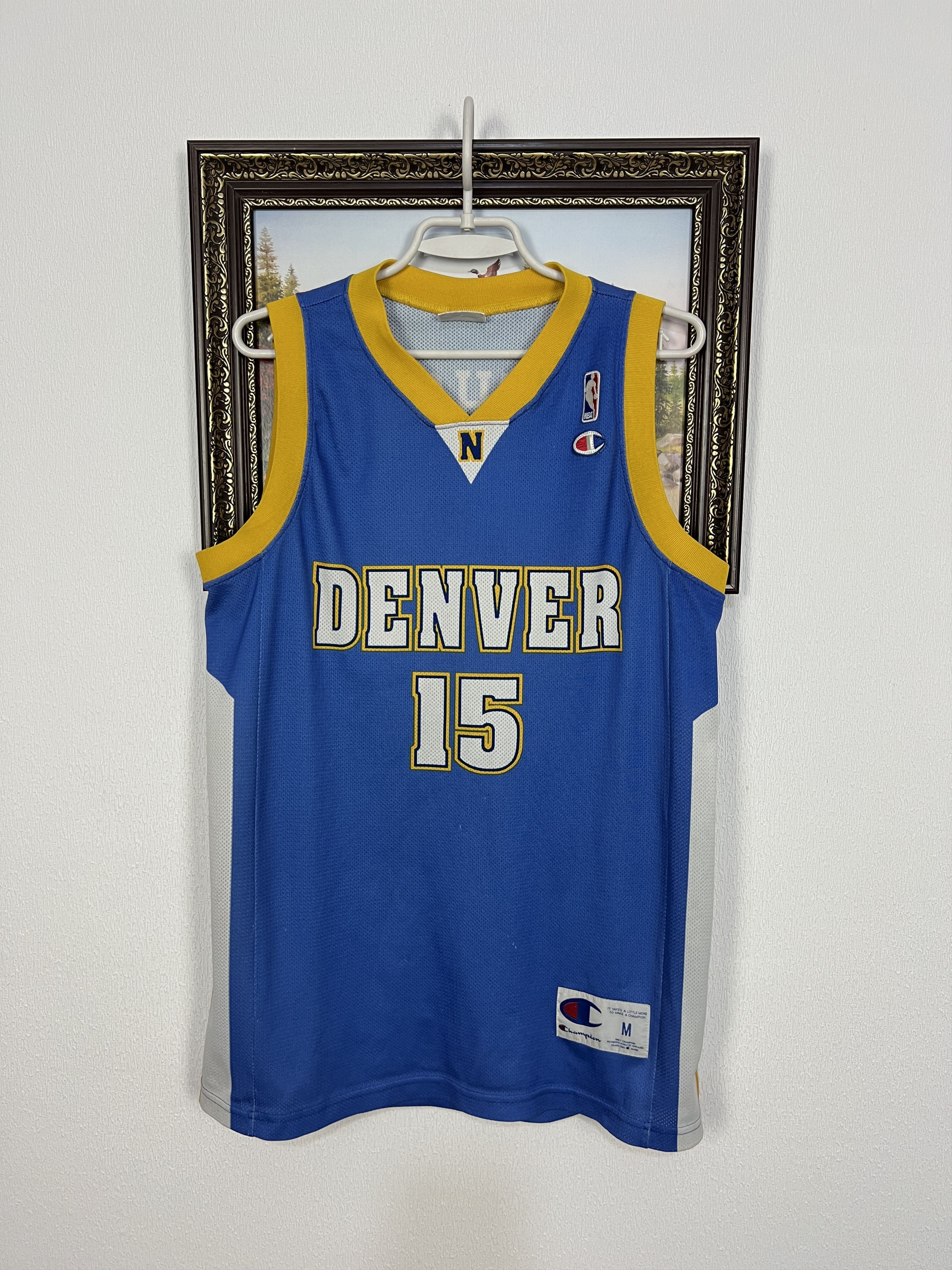 Champion Vintage 90's Champion Denver Nuggets #15 Anthony NBA Jersey Size US M / EU 48-50 / 2 - 1 Thumbnail