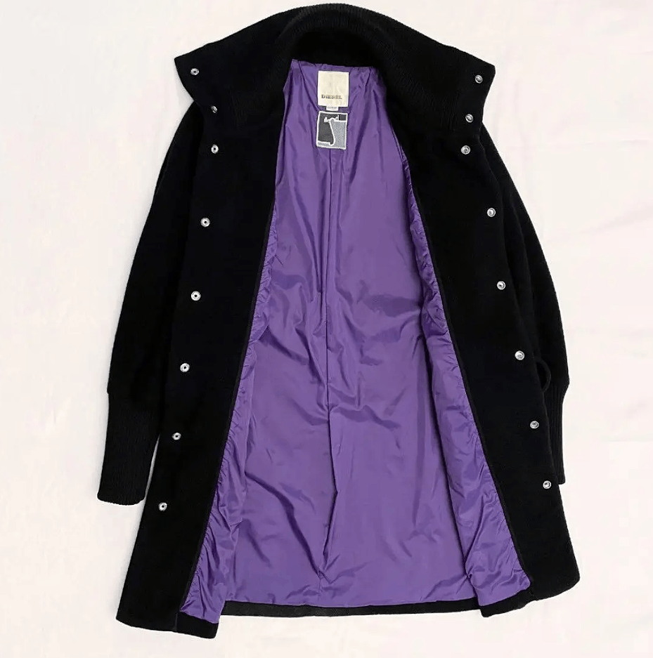 Japanese Brand Vintage Diesel Purple Inlined Coat Size US M / EU 48-50 / 2 - 4 Thumbnail
