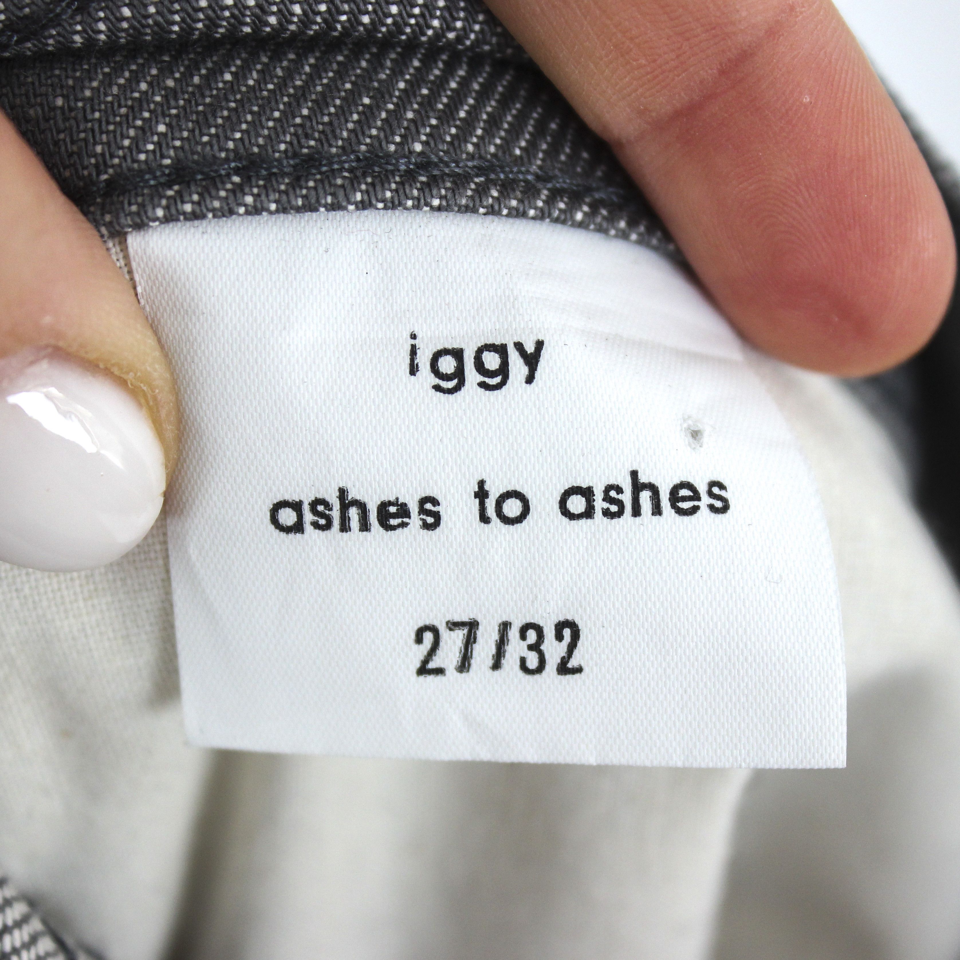 Japanese Brand NEW Iggy Ashes to Ashes Men W37L32 Slim Jeans Denim Pants Size US 27 - 7 Thumbnail