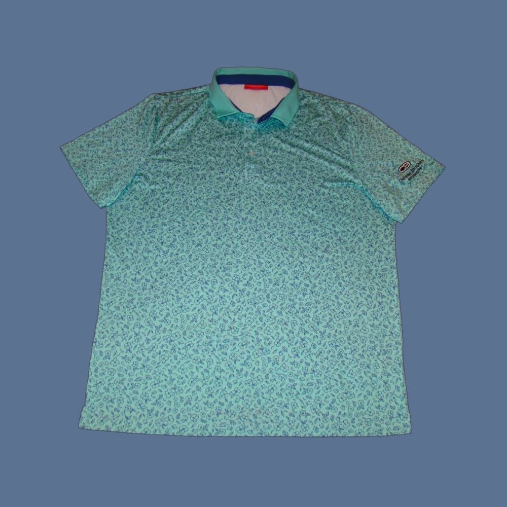 Vintage Redvanly Mens Polo Shirt Short Sleeve Golf Embroidered Blue Green L Casual, Activewear, Travel, Party/Cocktail Men Shirts Size US L / EU 52-54 / 3 - 1 Thumbnail