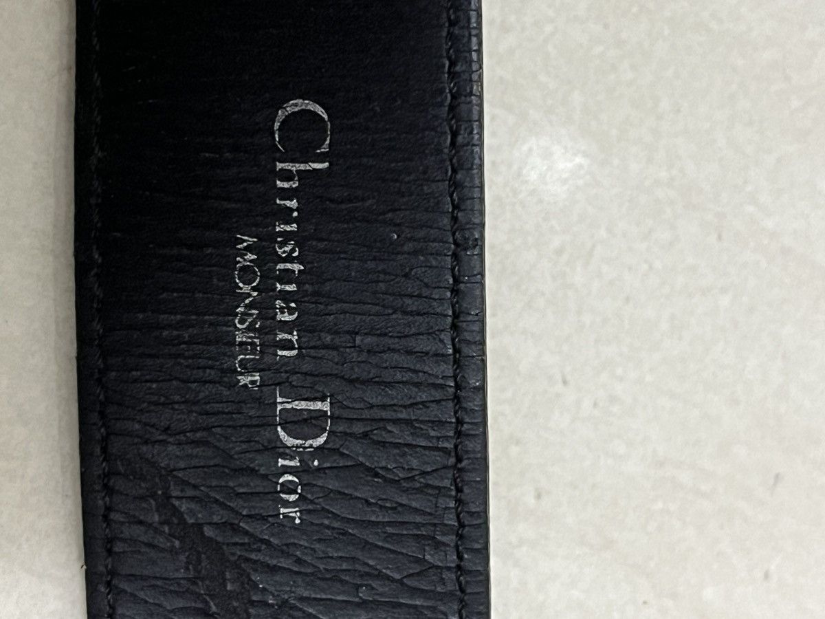Christian Dior Monsieur × Dior Vintage 80s Dior leather belt Size ONE SIZE - 5 Thumbnail