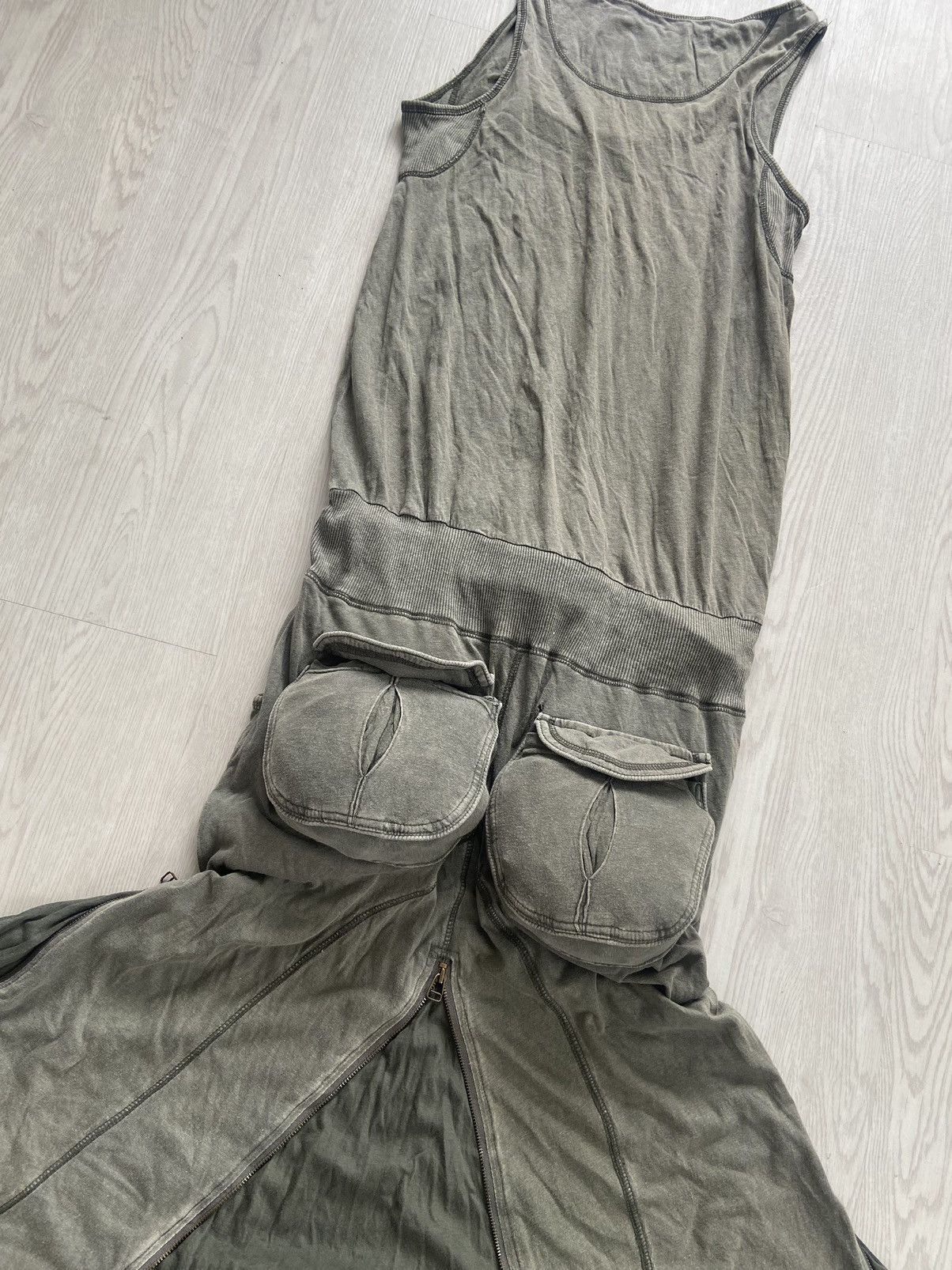 Japanese Brand Vintage 2000’s G.O.A Military Bondage Zipper Cargo Skirt Size M / US 6-8 / IT 42-44 - 12 Thumbnail