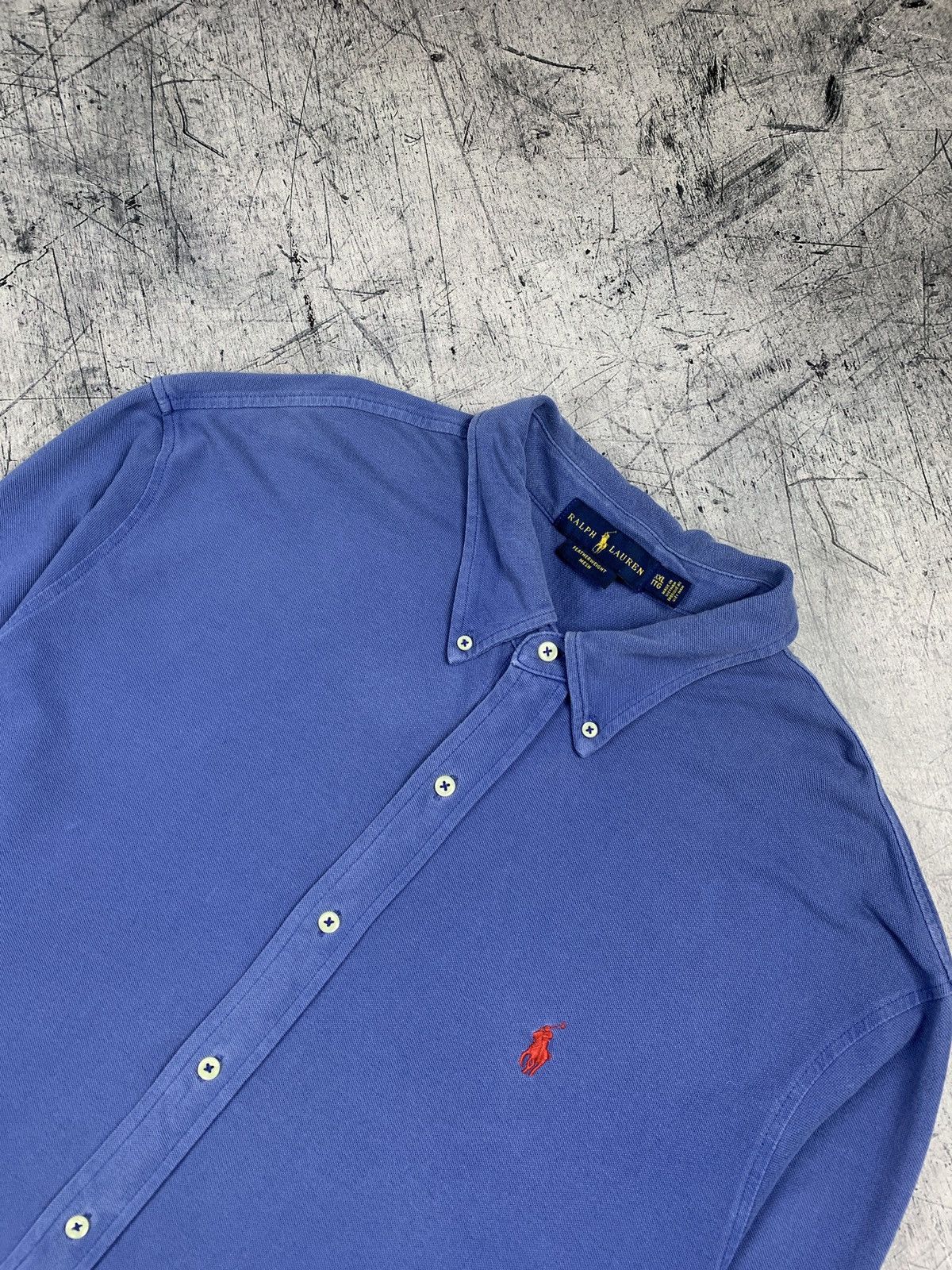 Ralph Lauren Men’s Ralph Lauren Featherweight Mesh Shirt Long Sleeve Top Size US XXL / EU 58 / 5 - 3 Thumbnail