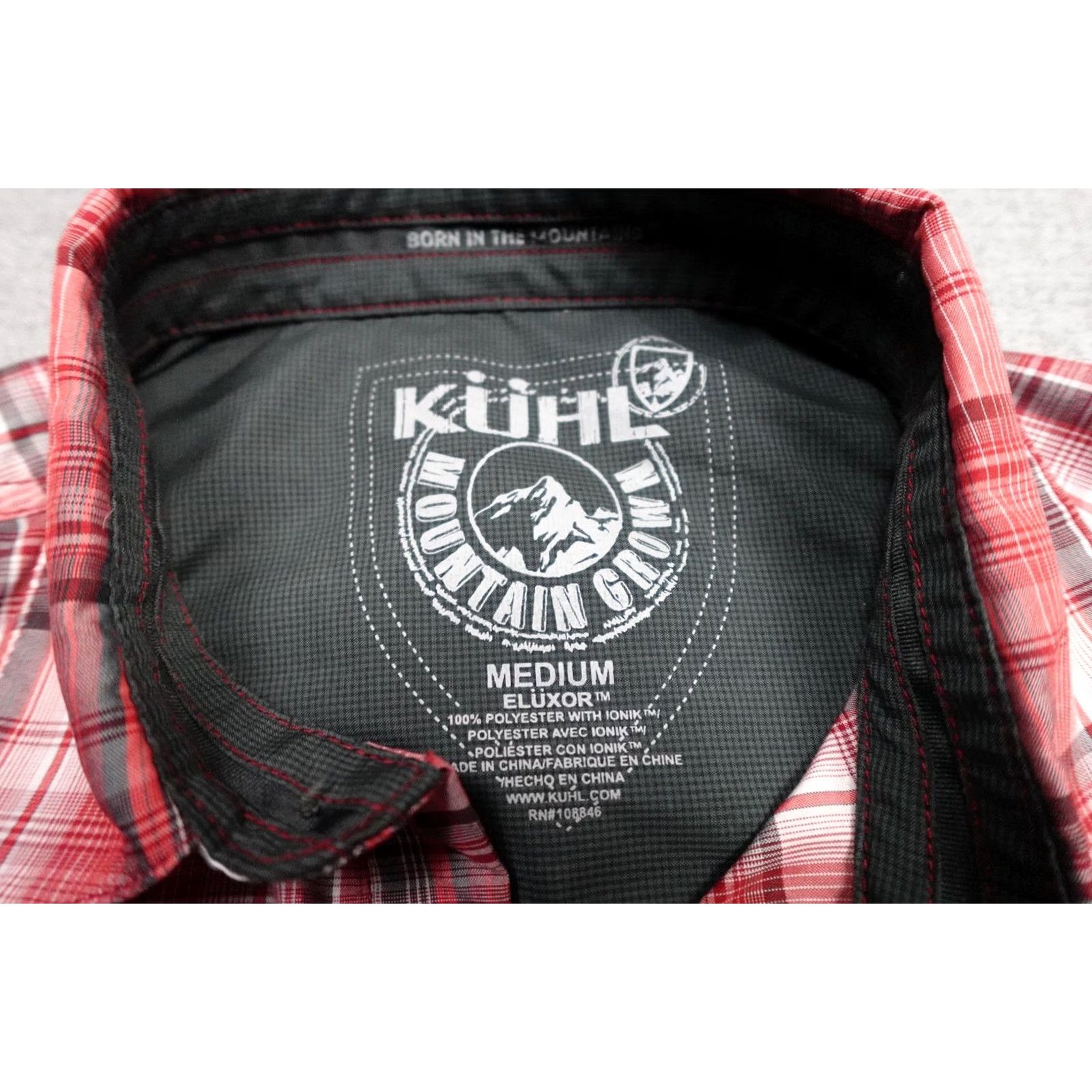 Vintage Kuhl Eluxor Button Up Shirt Mens M Red Plaid Lightweight Outdoor Travel Short Sleeve Button-Up Shirt Size US M / EU 48-50 / 2 - 2 Thumbnail