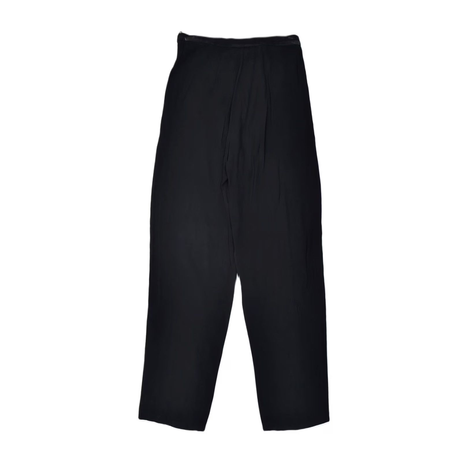 Vintage SUPERIOR Womens Pegged High Waist Casual Trousers IT 46 Large W28 L33 Black Size 36" / US 14 / IT 50 - 2 Thumbnail