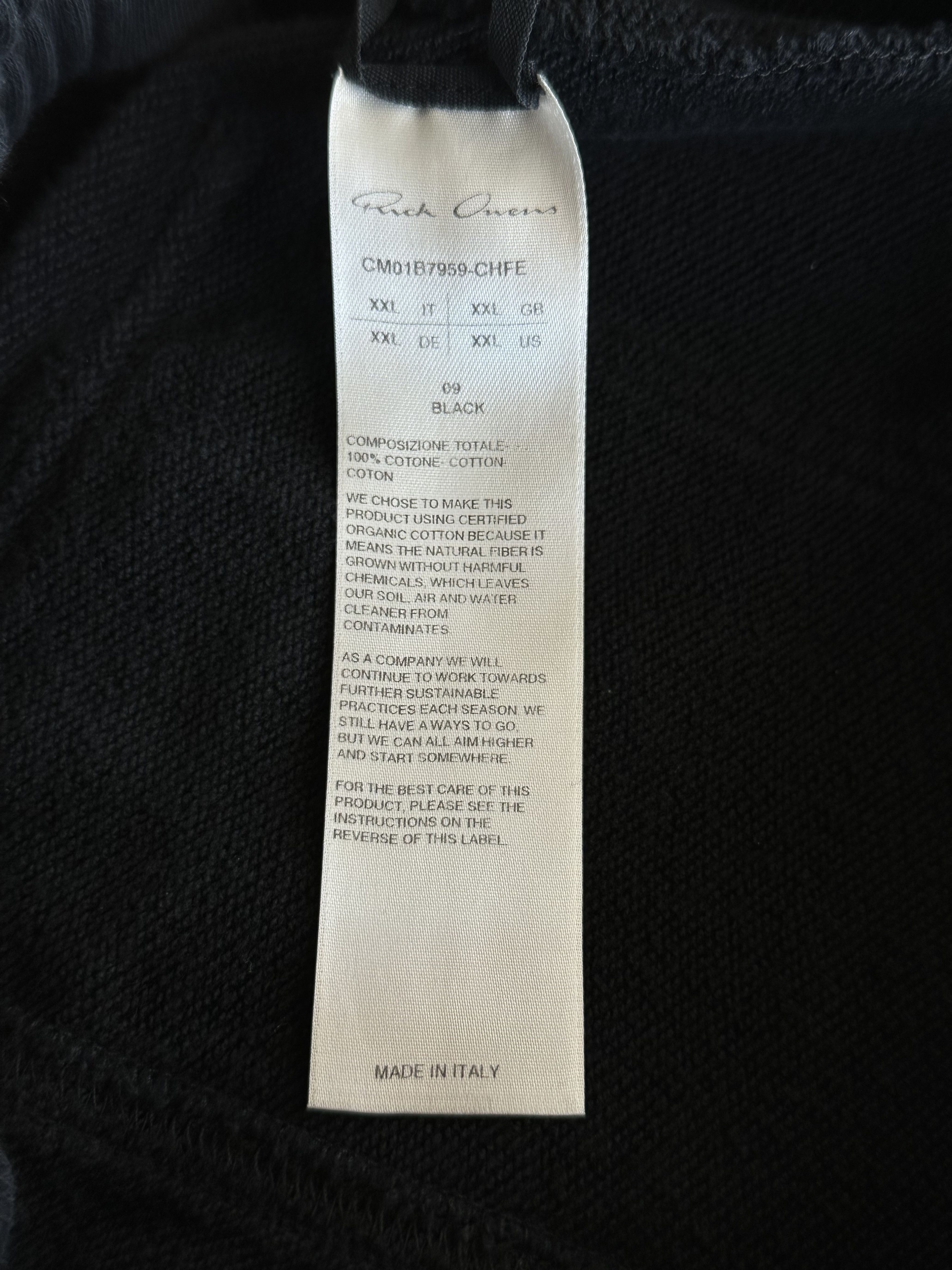 Rick Owens Champion Black & White Embroidered Logo Sweatpants Size US 38 / EU 54 - 3 Thumbnail