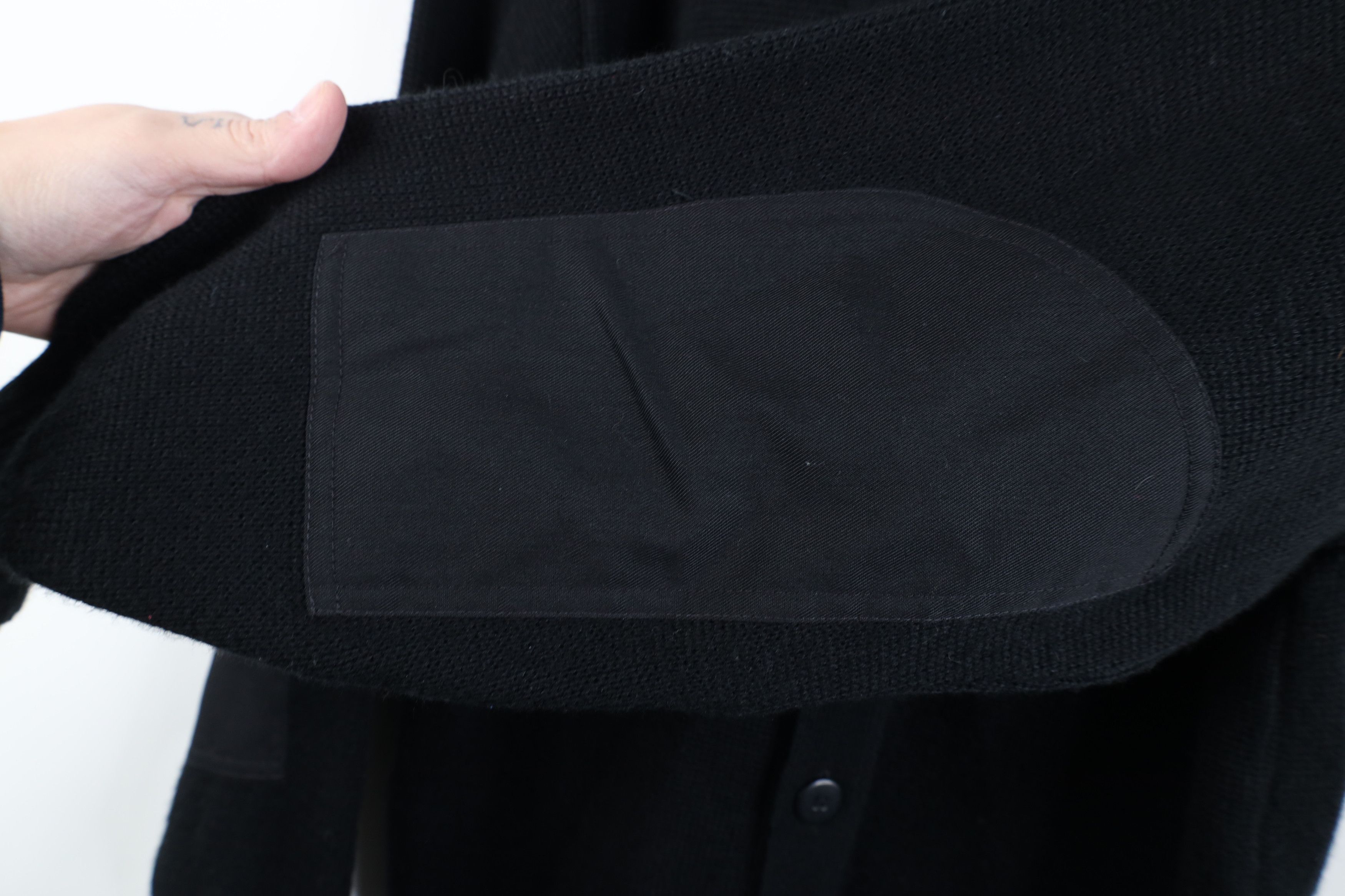 Vintage Vintage 90s Knit Military Commando Cardigan Sweater Black Size US XXL / EU 58 / 5 - 9 Thumbnail