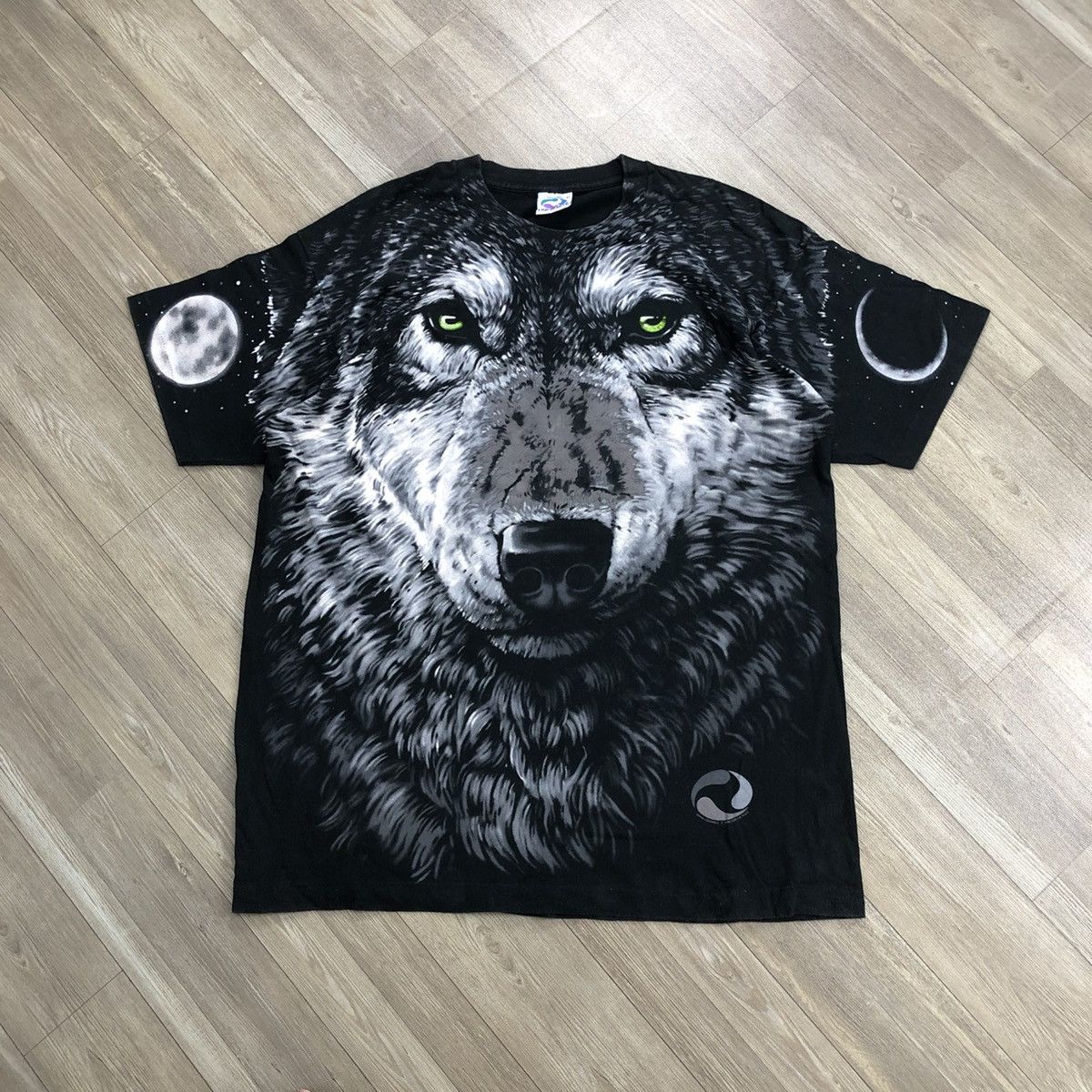 Liquid Blue 🇺🇸Vintage 1995s Liquid Blue Wolf All Over Print Graphic Shirt Size US XL / EU 56 / 4 - 2 Thumbnail