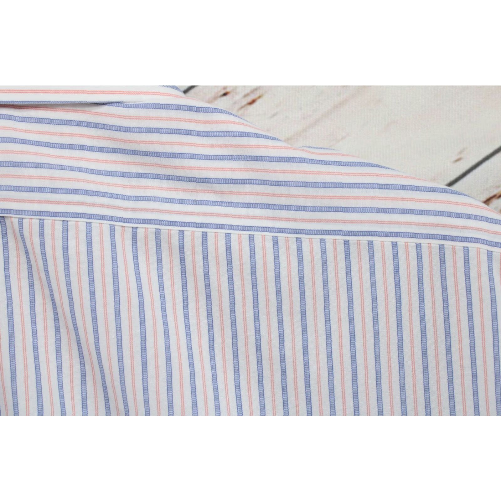 Brooks Brothers VINTAGE Brooks Brothers Regent Shirt Men's 17-34 White Blue Striped Long Sleeve Preppy Size US XL / EU 56 / 4 - 4 Thumbnail