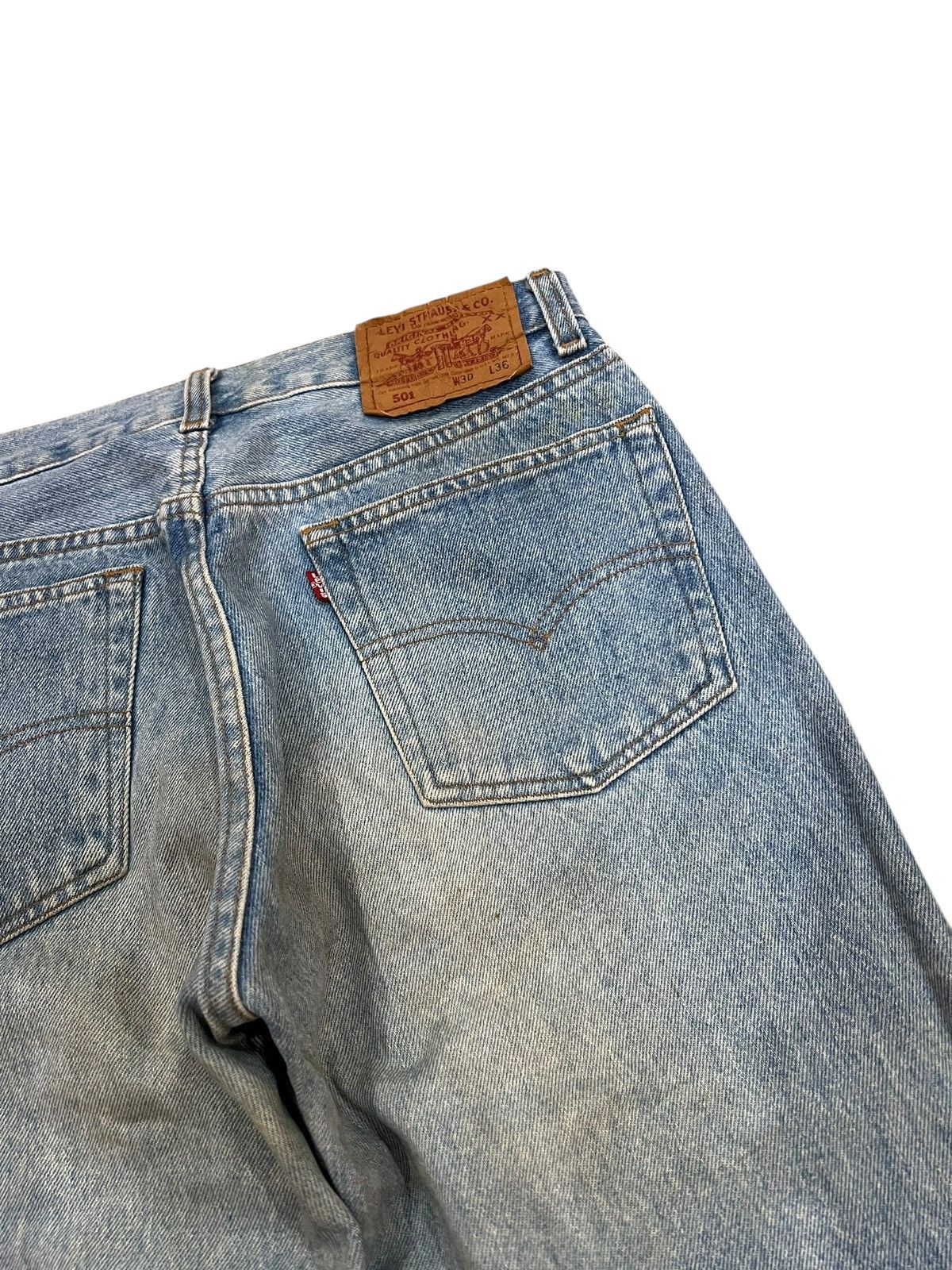 Levi's 90’s Levi’s 501 Faded Denim Jean Size US 28 / EU 44 - 13 Thumbnail
