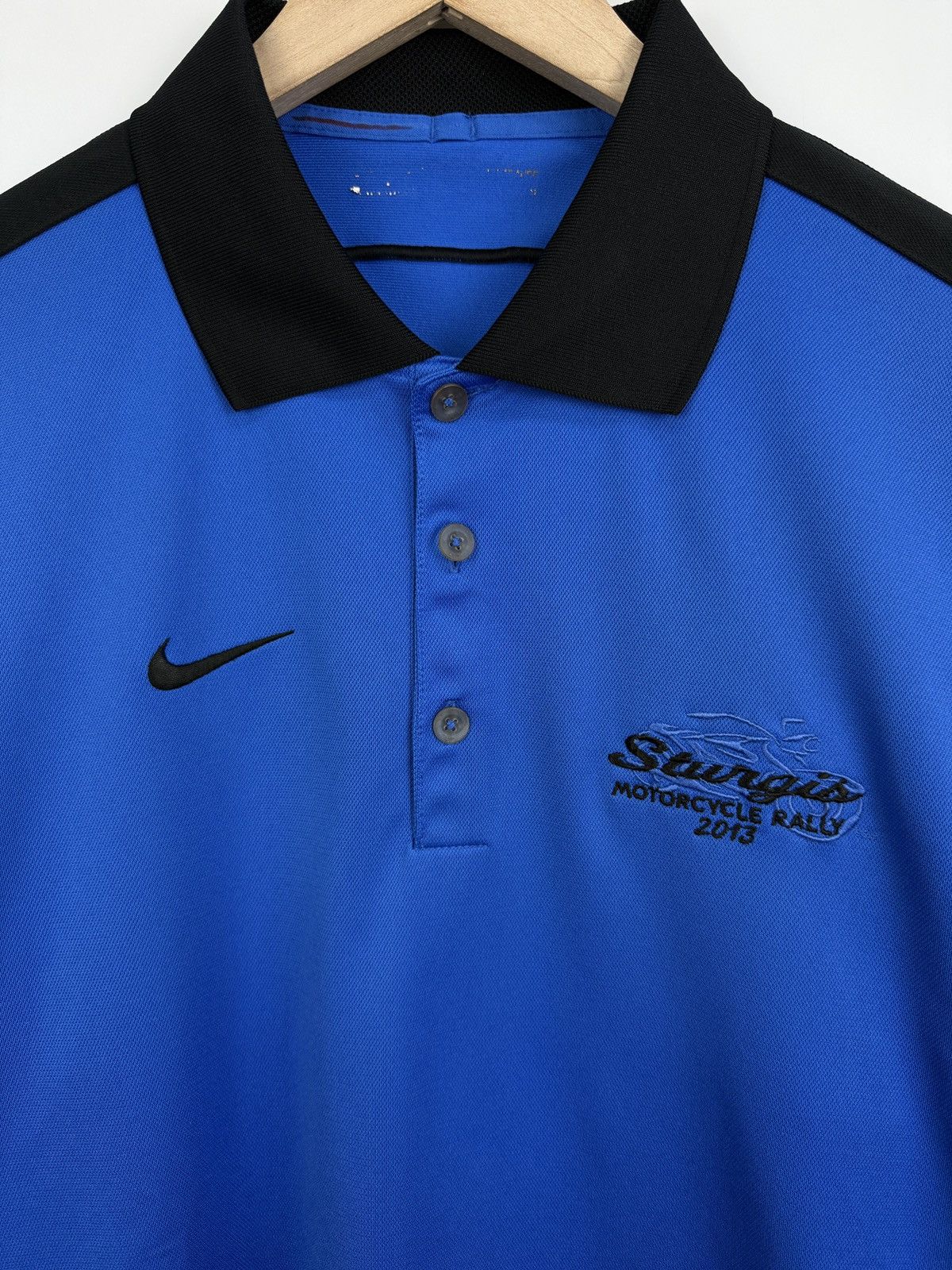 Nike 🇺🇸 Vintage Nike Sturgis Motorcycle Rally 2013 Polo T-Shirt Size US M / EU 48-50 / 2 - 5 Thumbnail