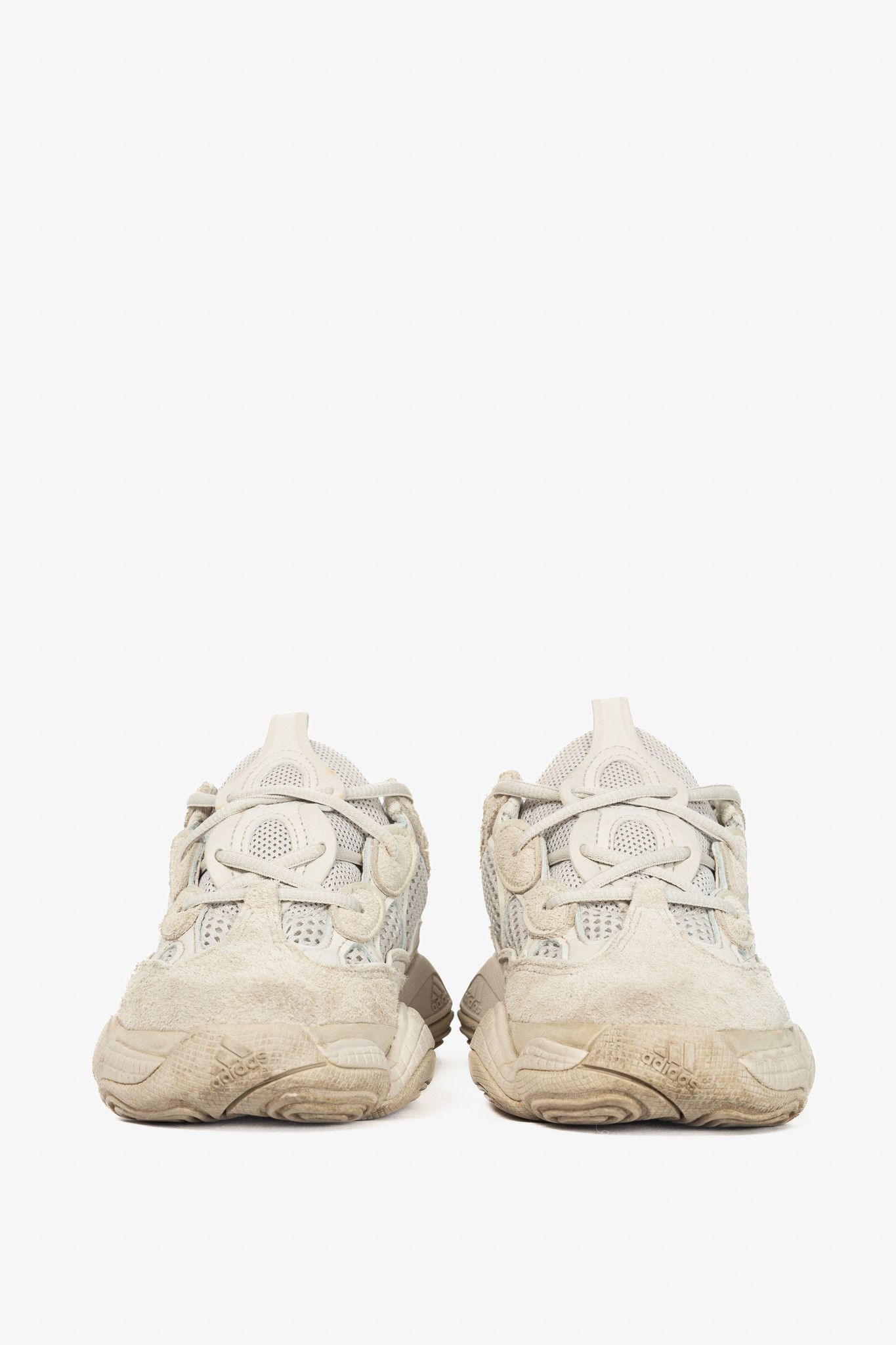 Yeezy Adidas Yeezy 500 "Blush" Suede & Mesh Sneakers Size US 4.5 / IT 34.5 - 2 Thumbnail