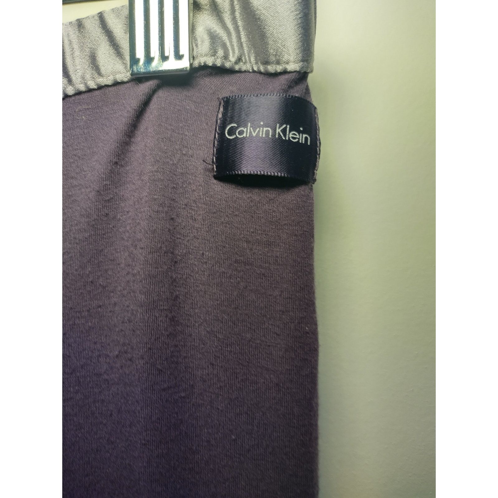 Calvin Klein Calvin Klein Womens Lounge Pants Straight Leg Purple Small Size ONE SIZE - 3 Thumbnail