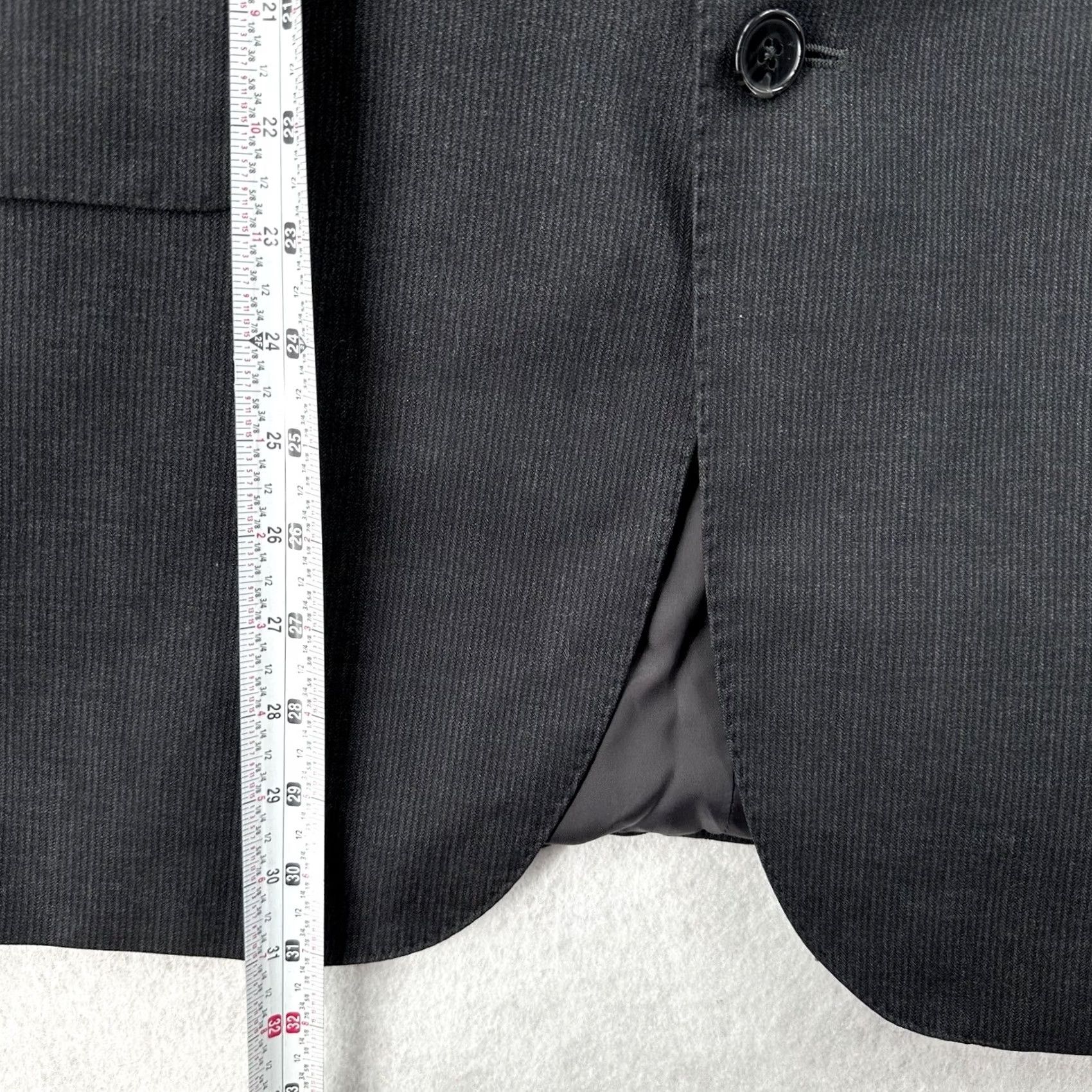 Ermenegildo Zegna Ermenegildo Zegna Blazer Jacket Wool Gray Solid Sport Coat 42R Mens Size 42R - 7 Thumbnail