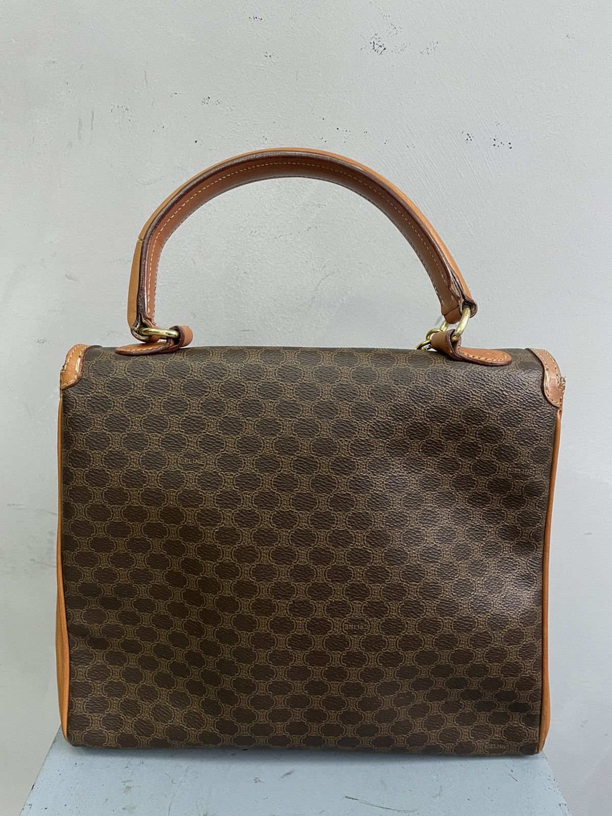 Celine Celine brown handle bag vintage luxury monogram Size ONE SIZE - 10 Thumbnail