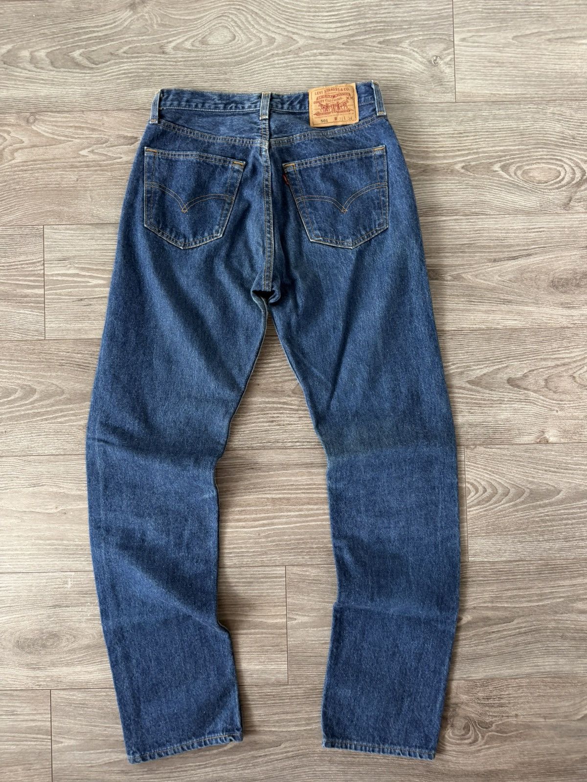Levi's ‼️Vintage Levi’s Grey 501 Red Tab Denim Made in USA🇺🇸Jeans‼️ Size US 31 - 18 Thumbnail