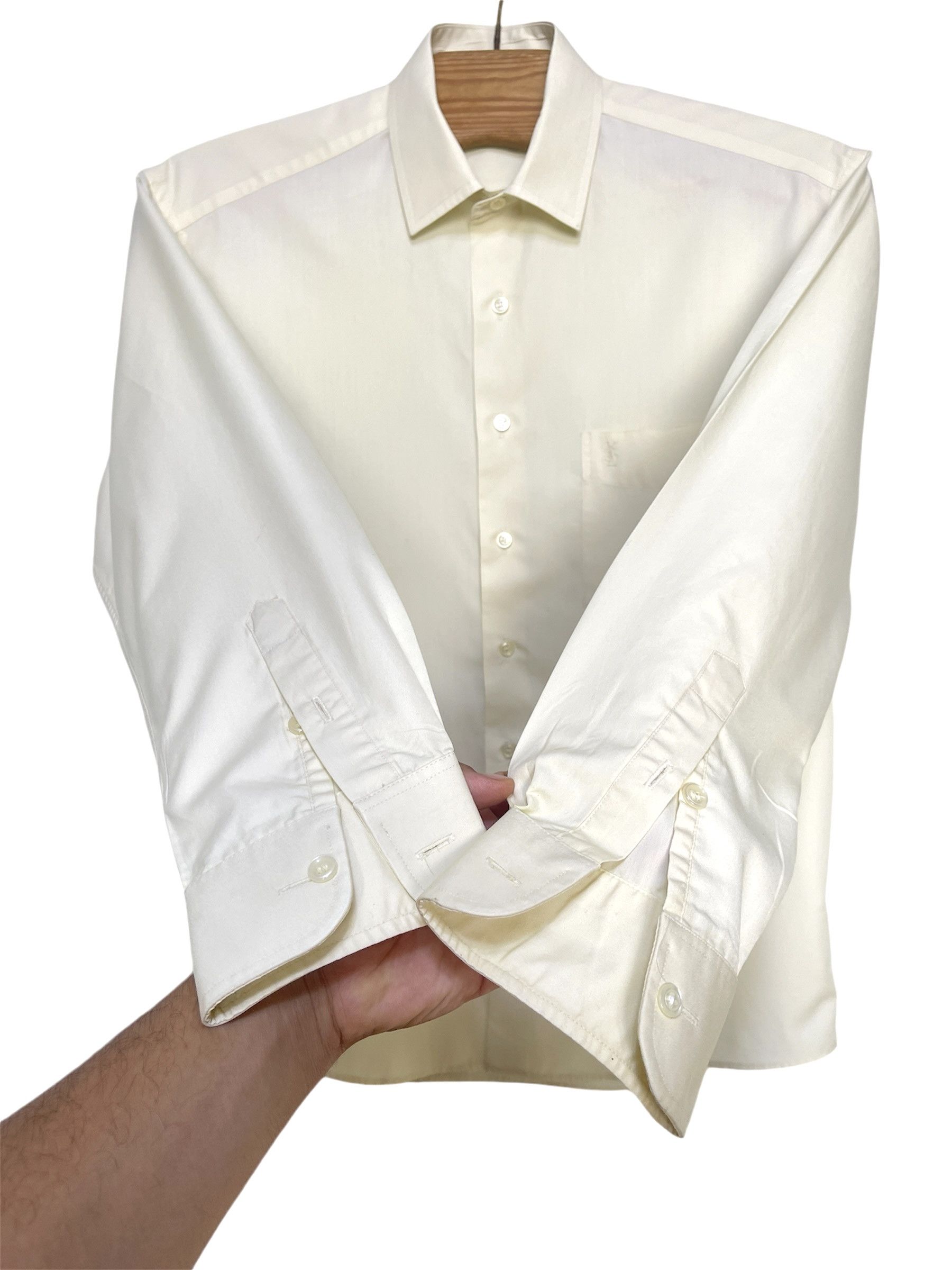 Yves Saint Laurent 🔥 YSL Yves Saint Laurent shirt size L cream yellow Size US L / EU 52-54 / 3 - 2 Thumbnail